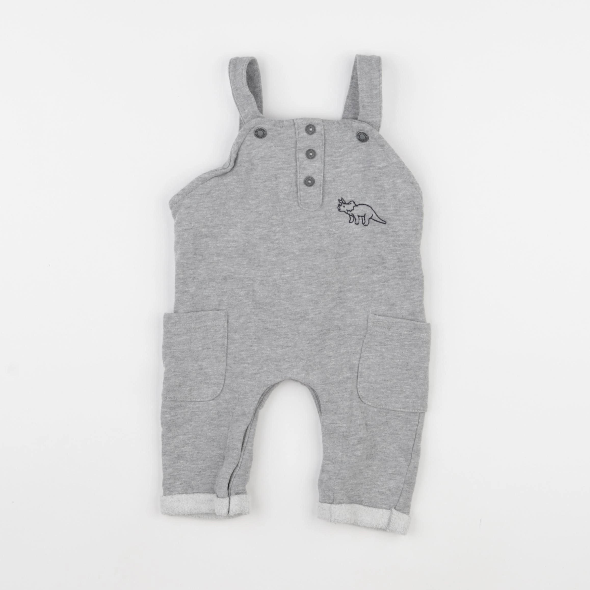 Vertbaudet - combinaison gris - 6 mois
