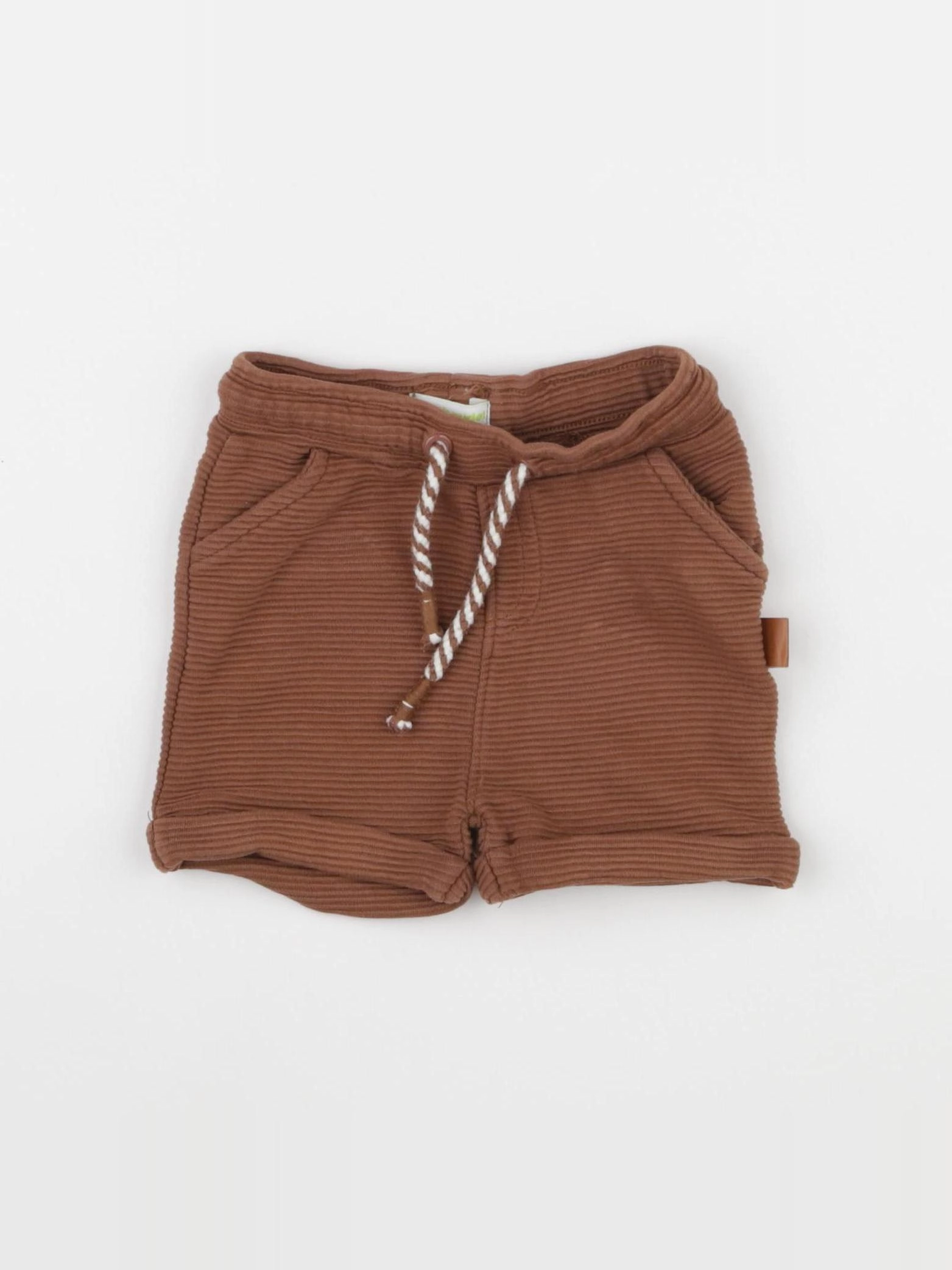 Vertbaudet - short marron - 6 mois