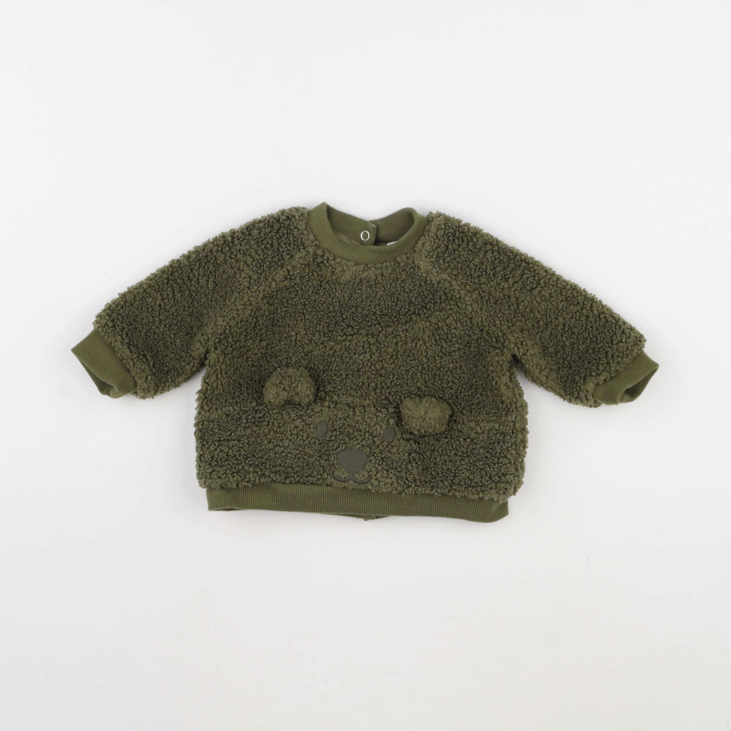 Vertbaudet - sweat vert - 3 mois