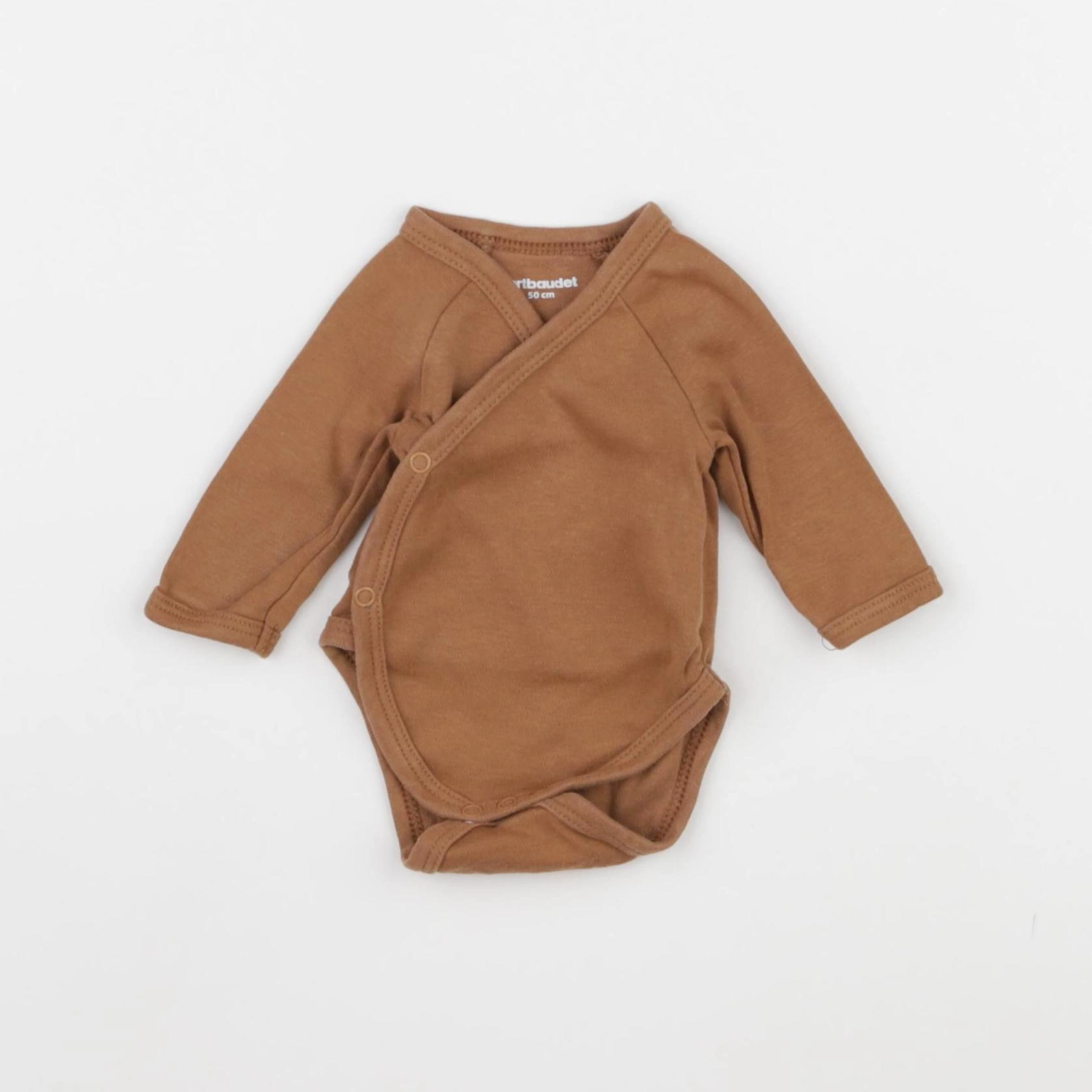 Vertbaudet - body marron - 0 mois