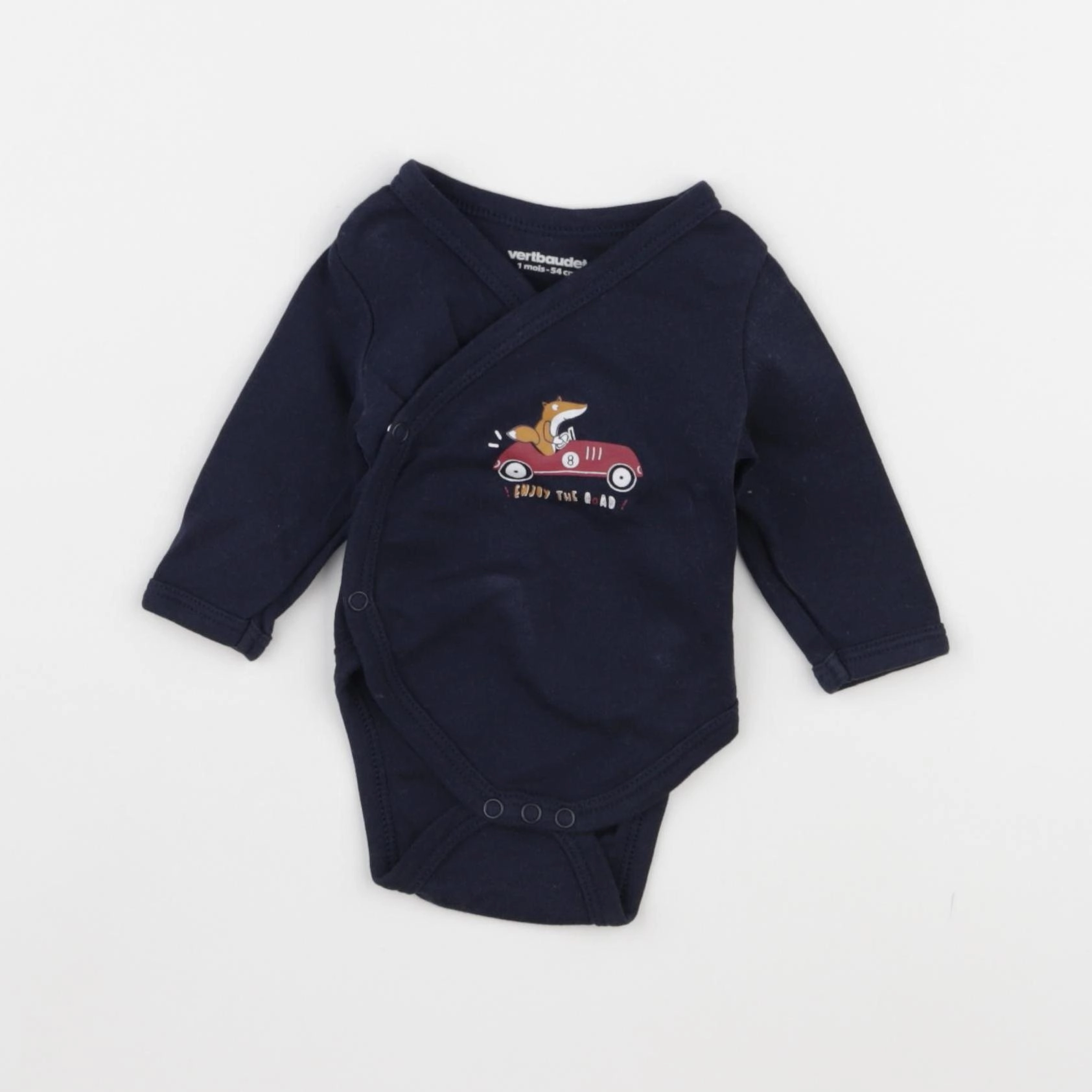 Vertbaudet - body bleu - 1 mois