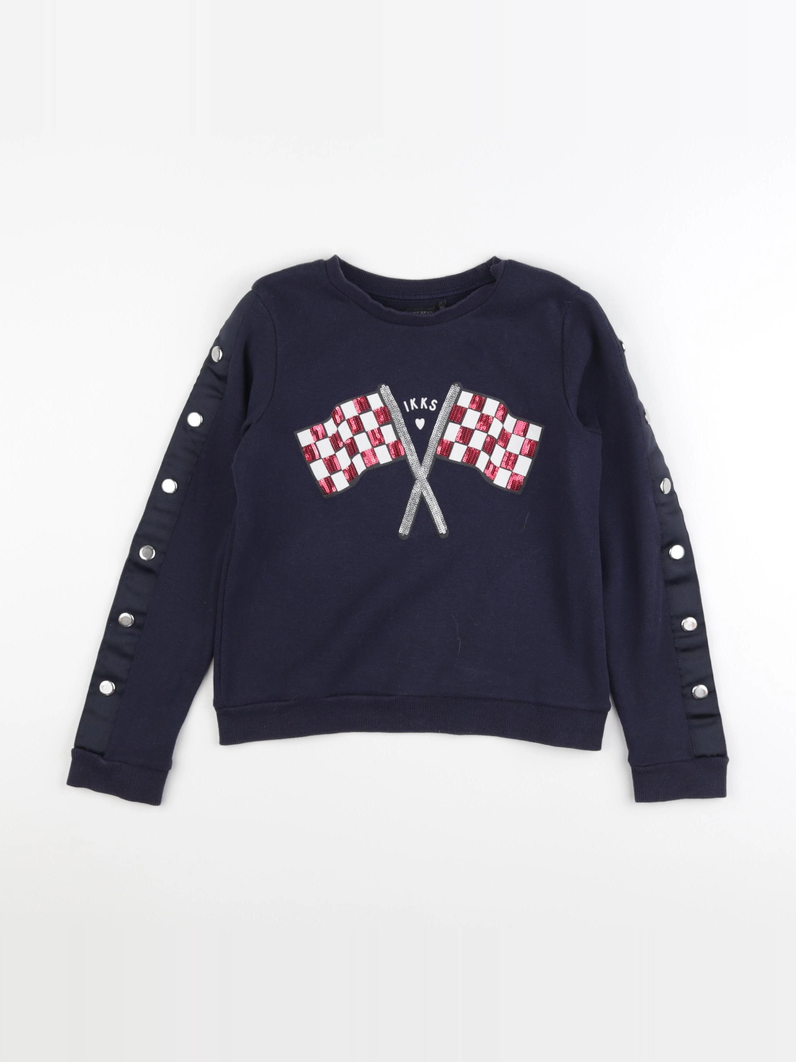 IKKS - sweat bleu - 10 ans