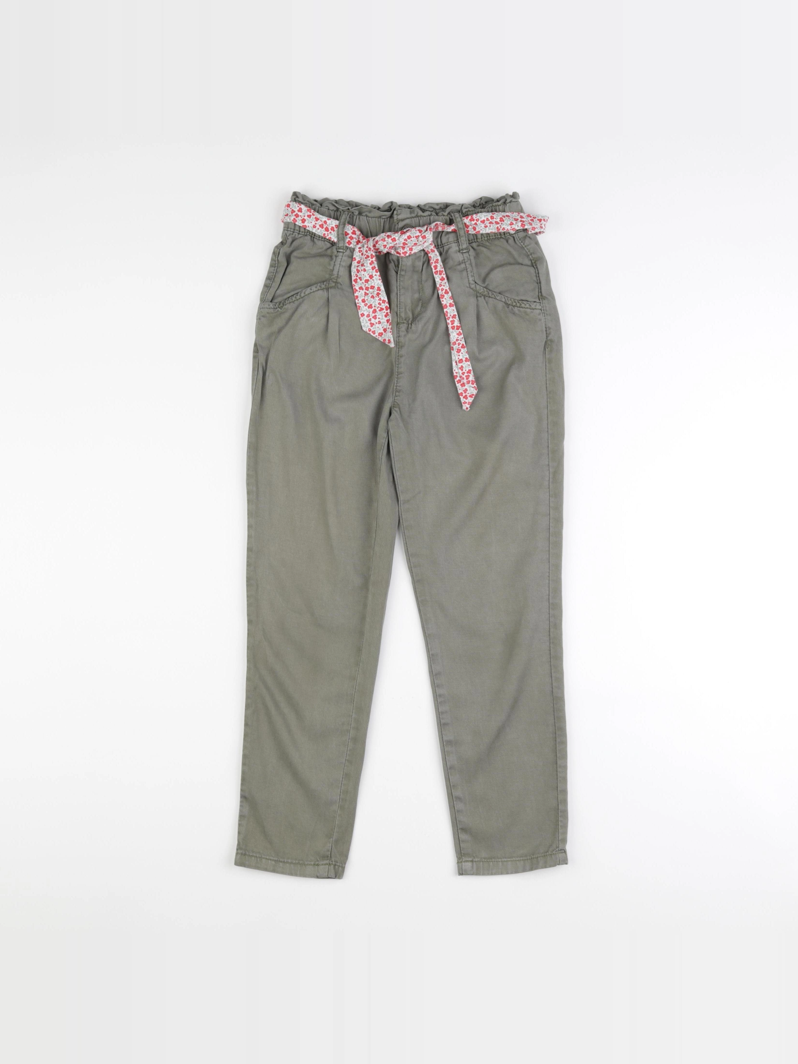 Vertbaudet - pantalon vert - 8 ans
