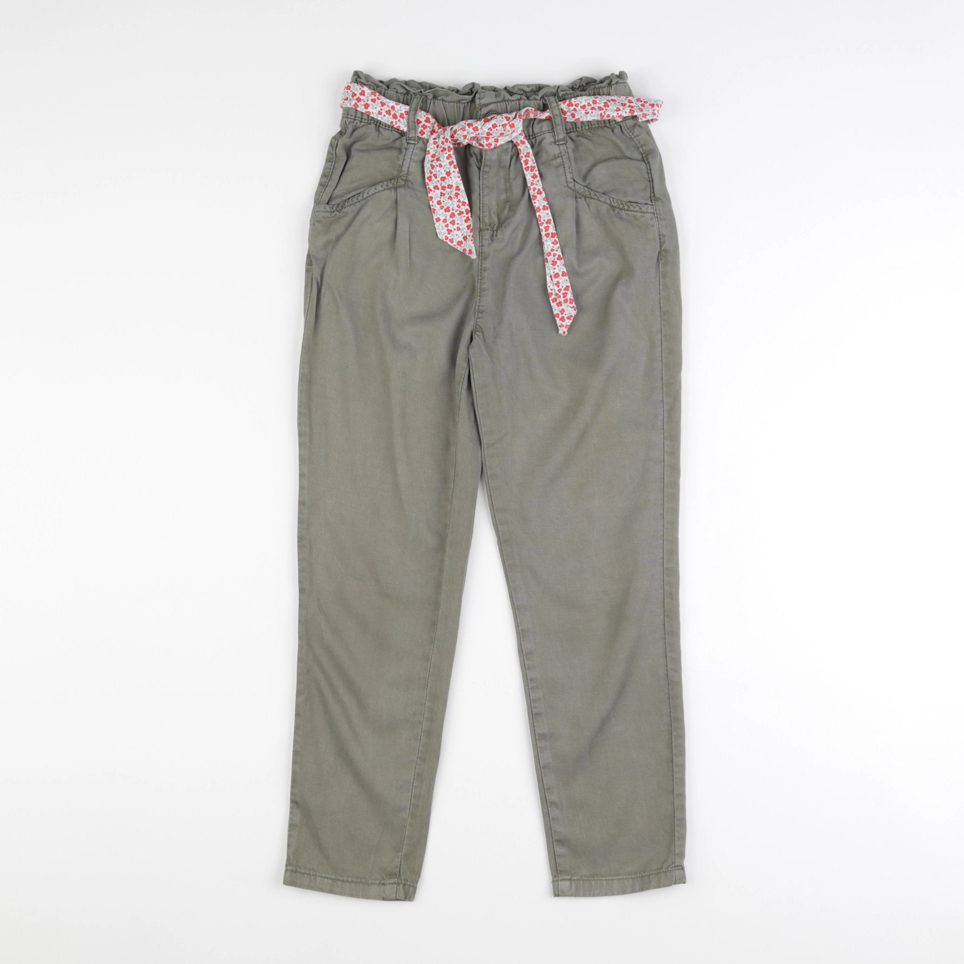 Vertbaudet - pantalon vert - 8 ans