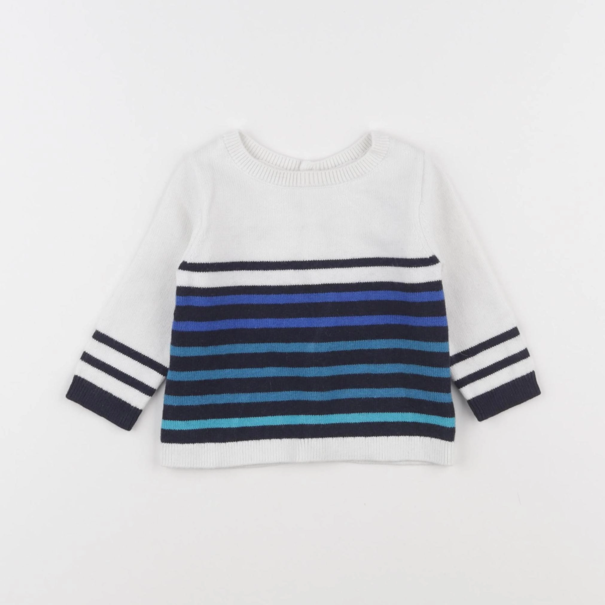 Jacadi - pull bleu - 6 mois