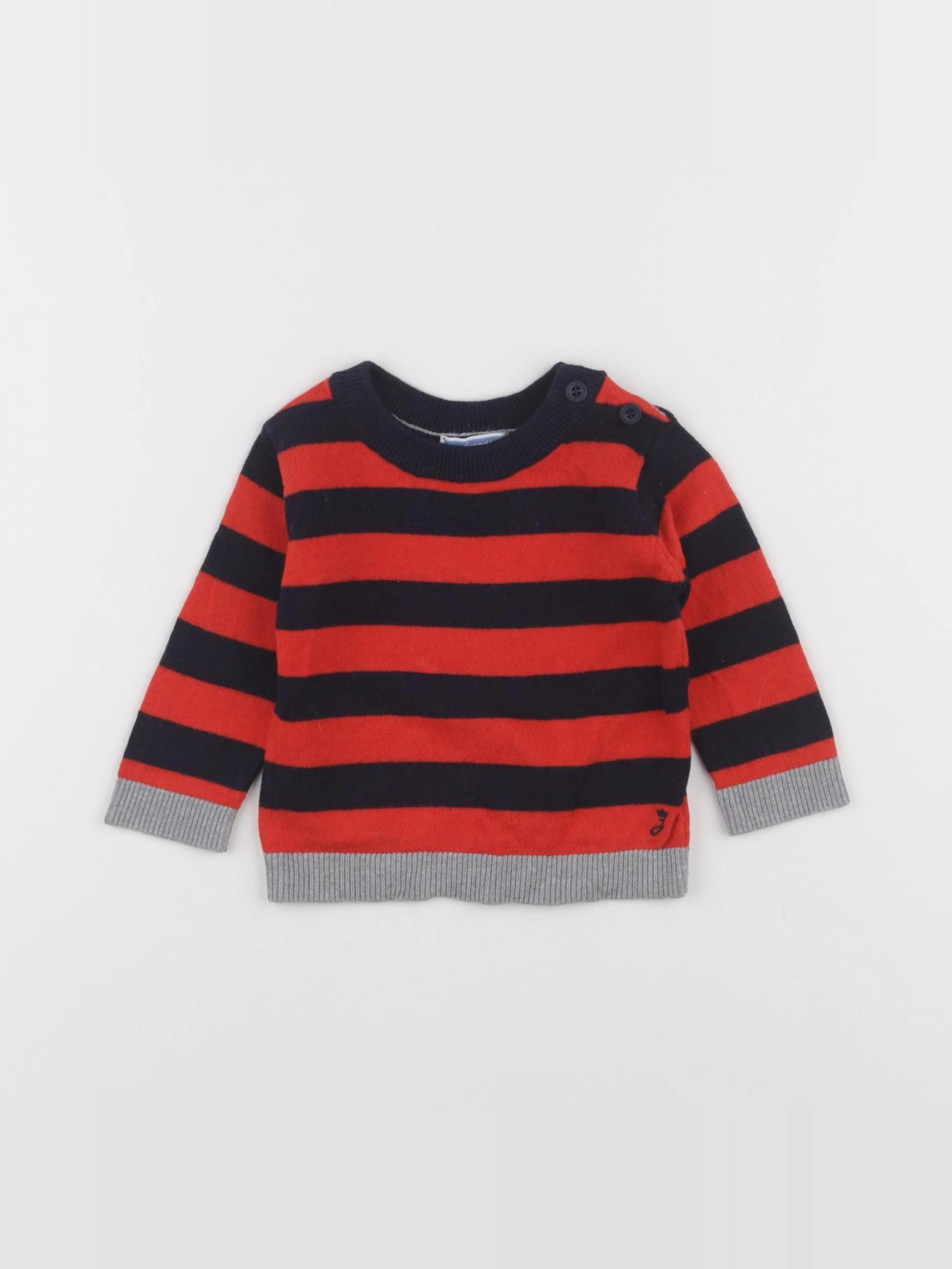 Jacadi - pull rouge - 6 mois