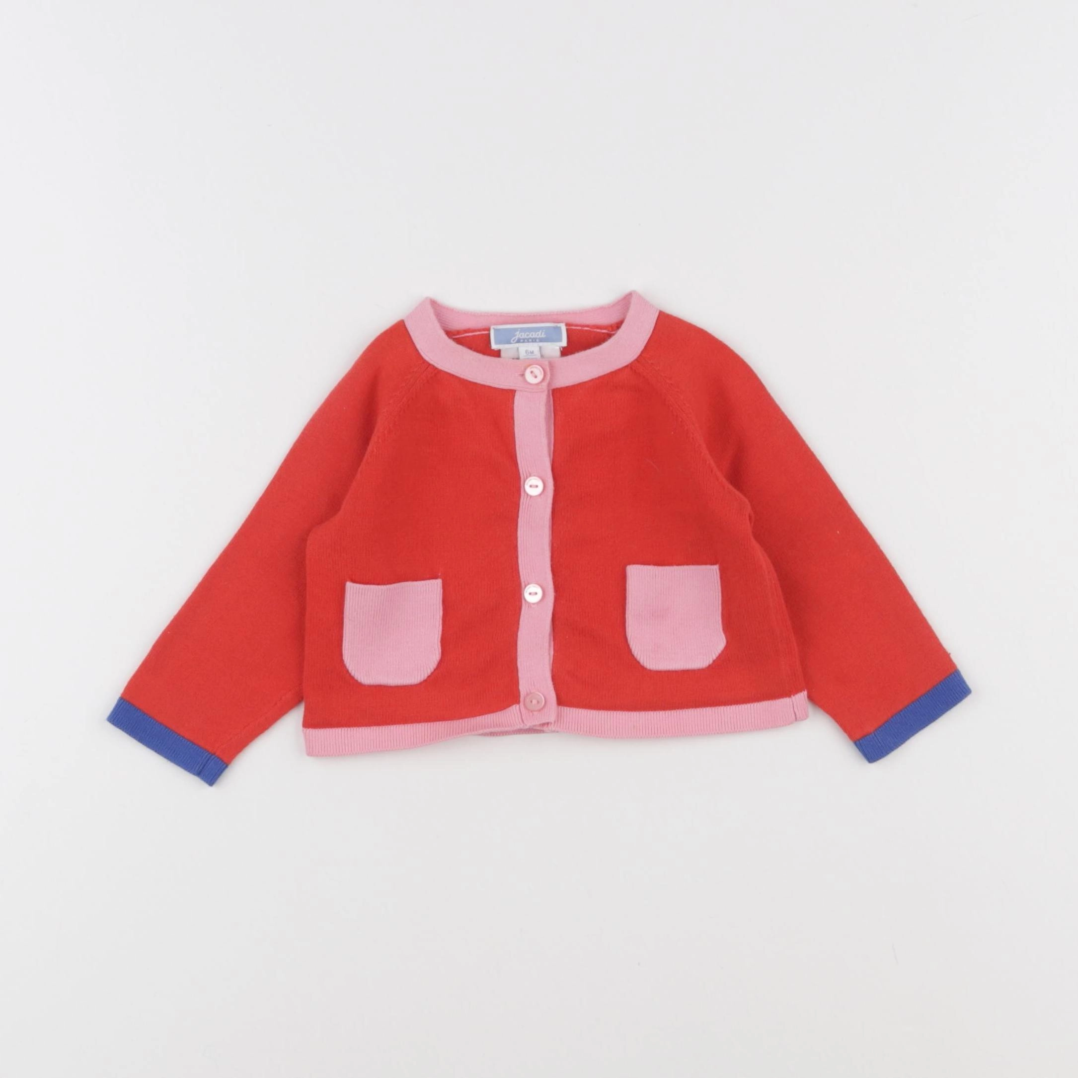 Jacadi - pull rose - 6 mois