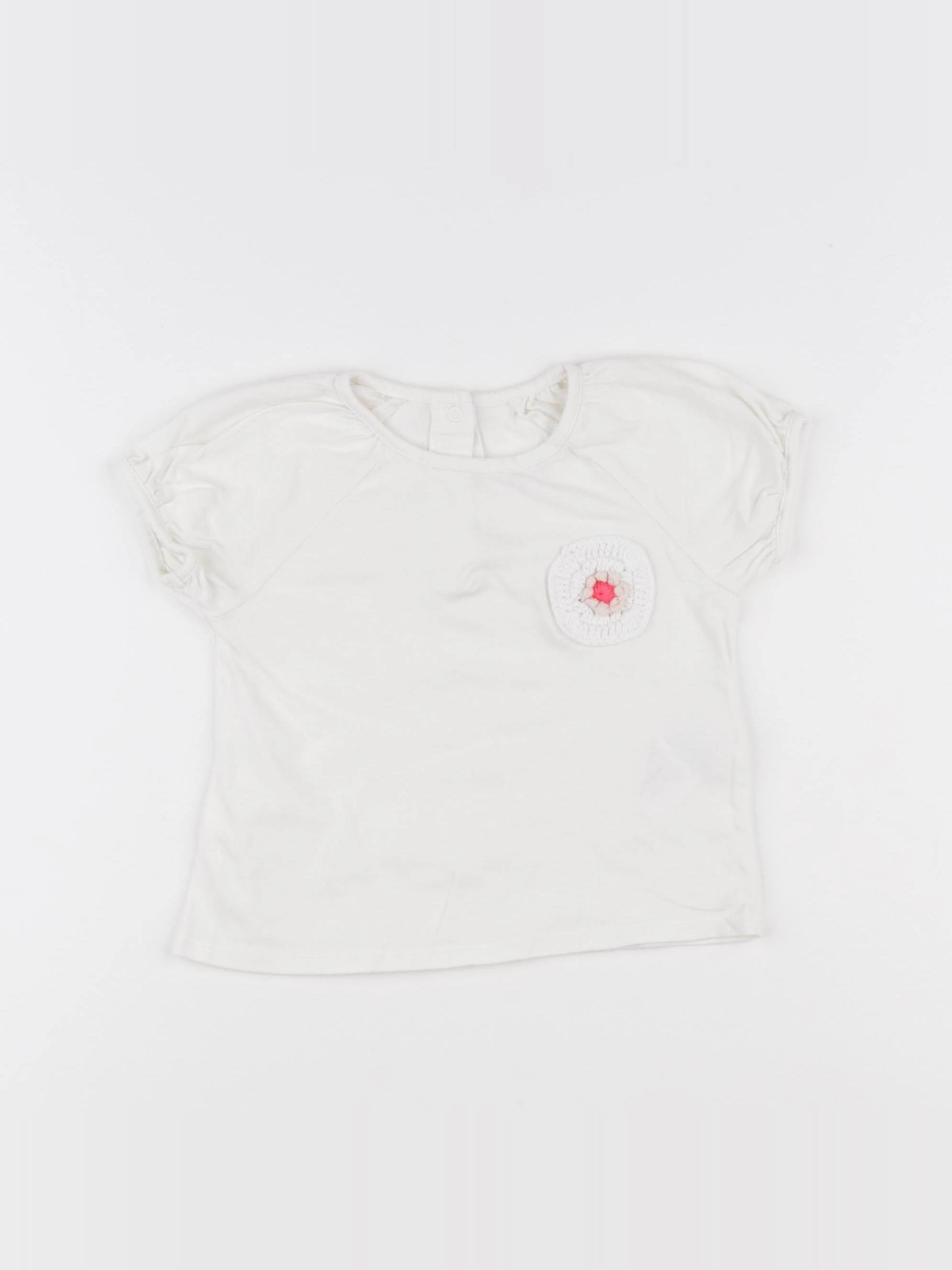 Vertbaudet - tee-shirt blanc - 18 mois