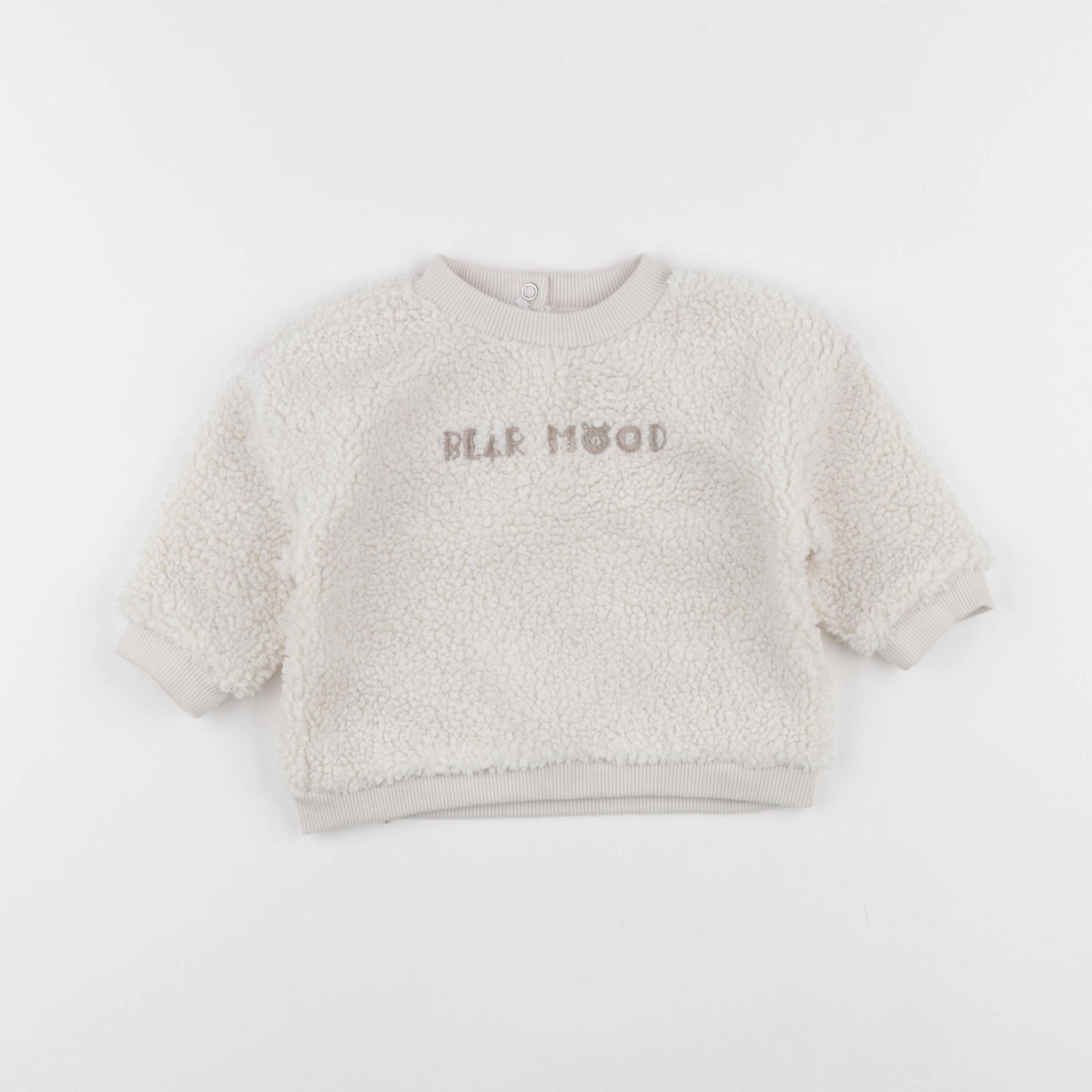 Vertbaudet - sweat blanc - 9 mois
