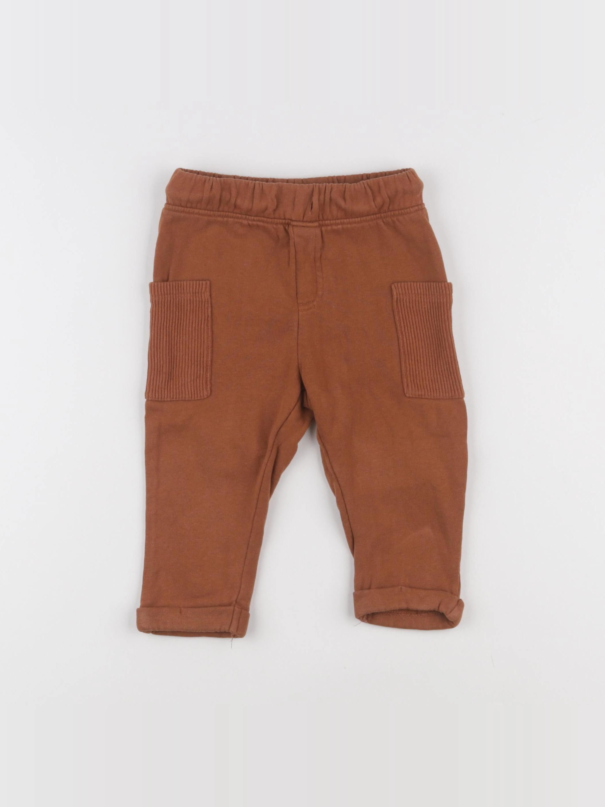 Vertbaudet - pantalon doublé marron - 18 mois