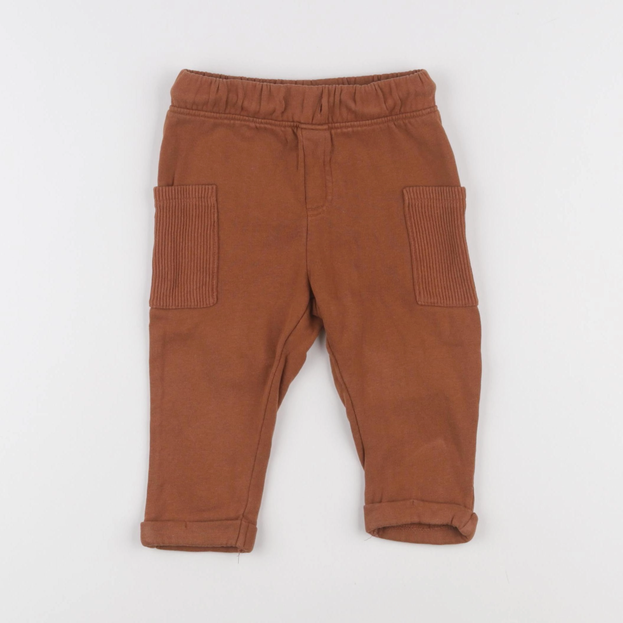 Vertbaudet - pantalon doublé marron - 18 mois