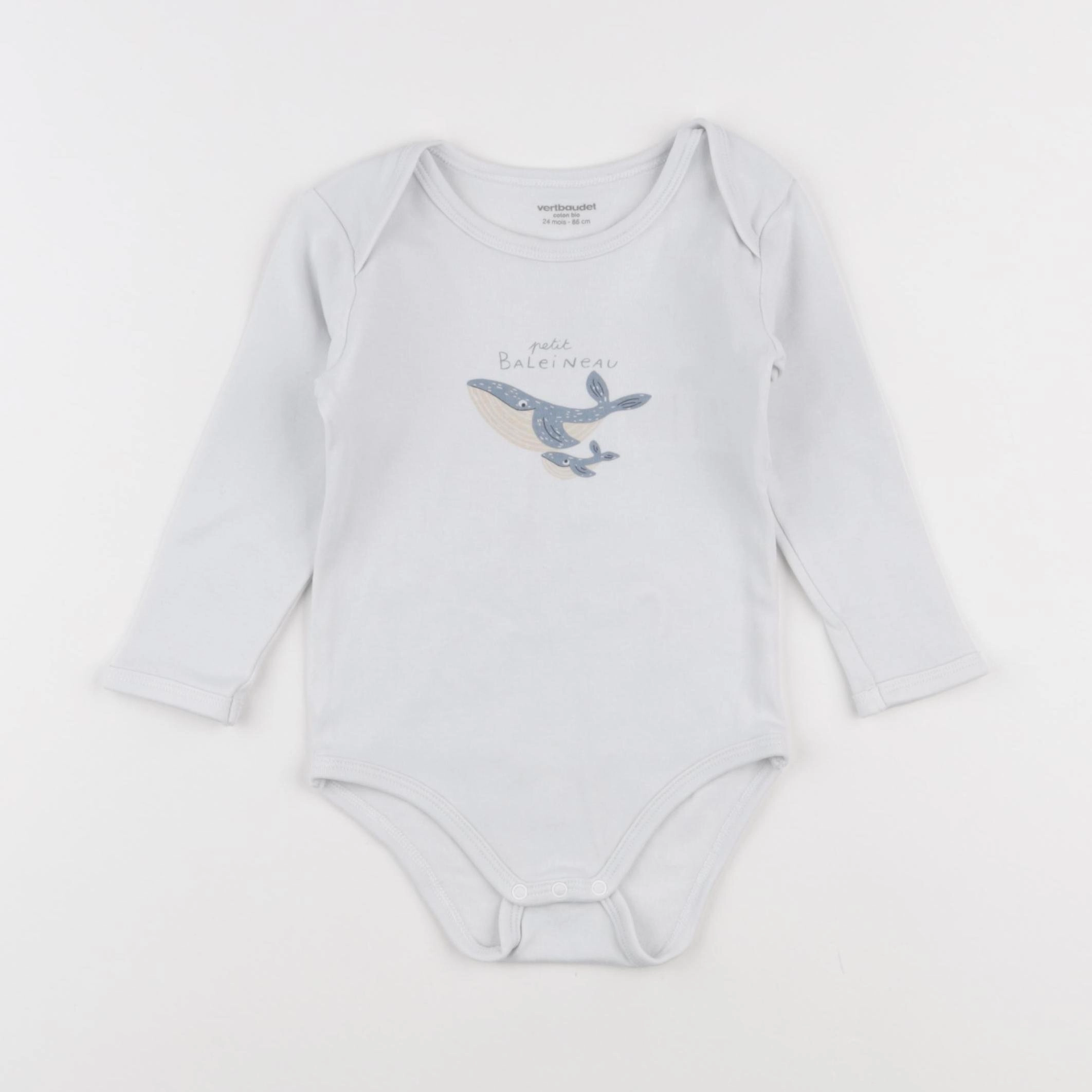Vertbaudet - body blanc - 24 mois