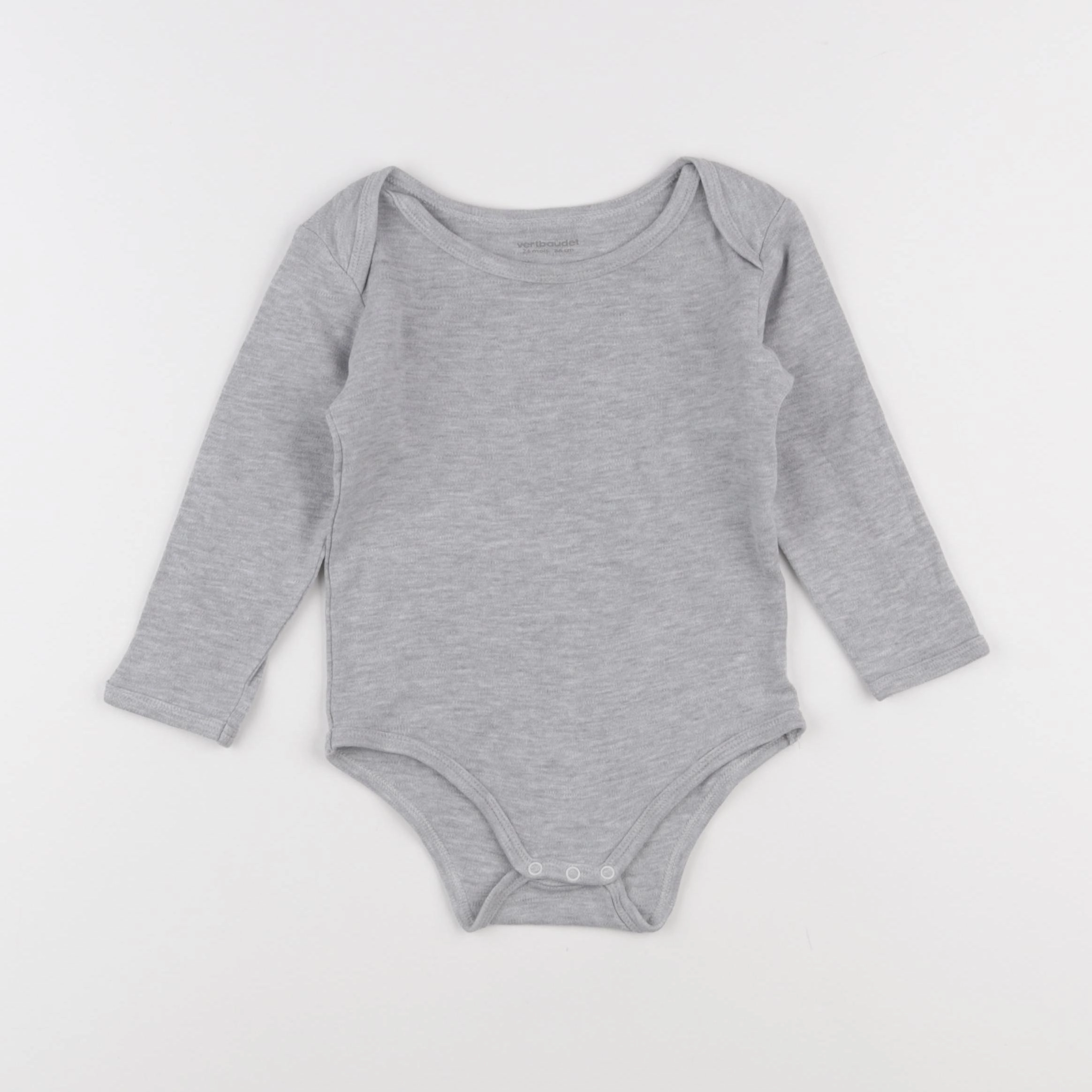 Vertbaudet - body gris - 24 mois
