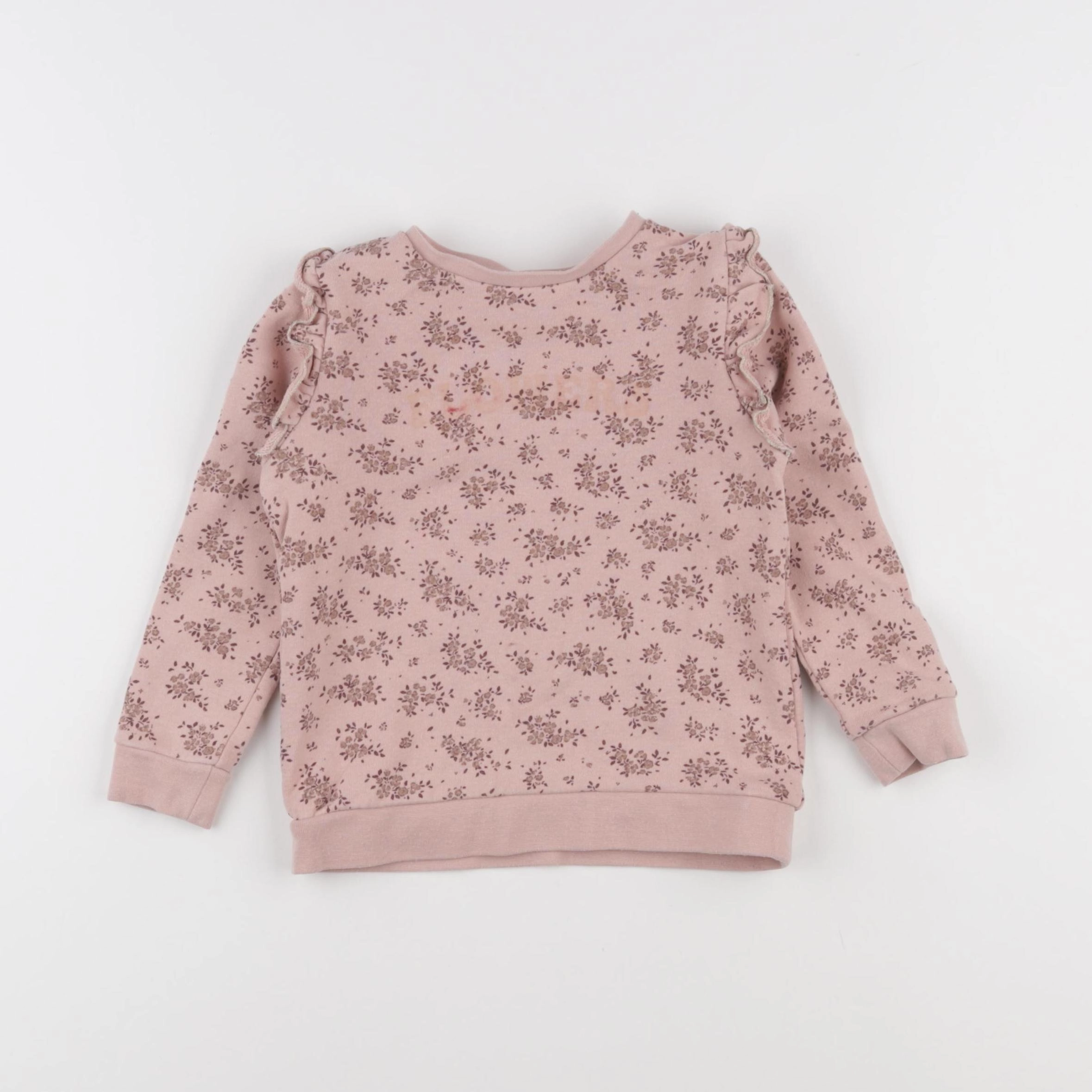 Vertbaudet - sweat rose - 3 ans