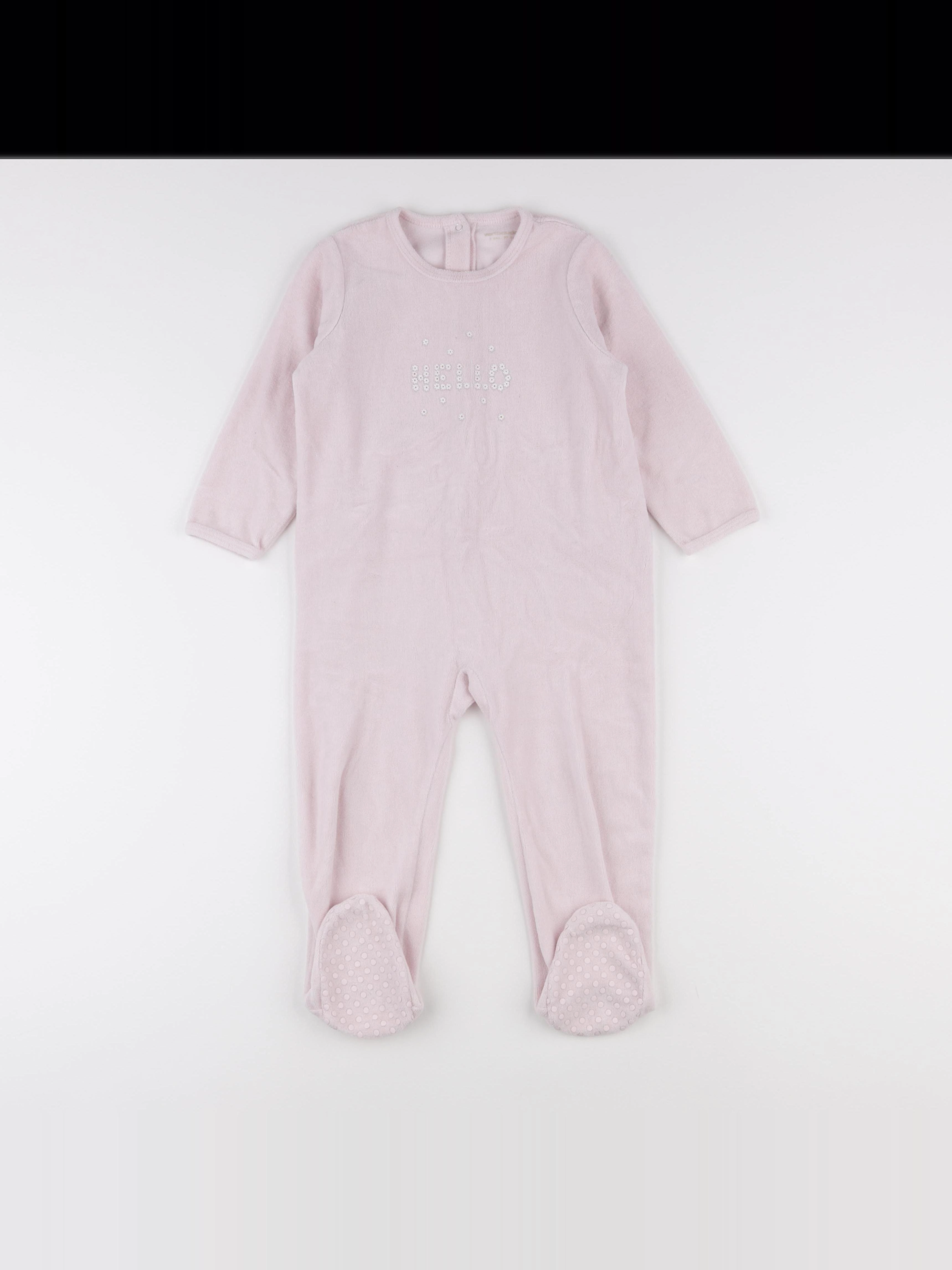 Vertbaudet - pyjama velours rose - 3 ans