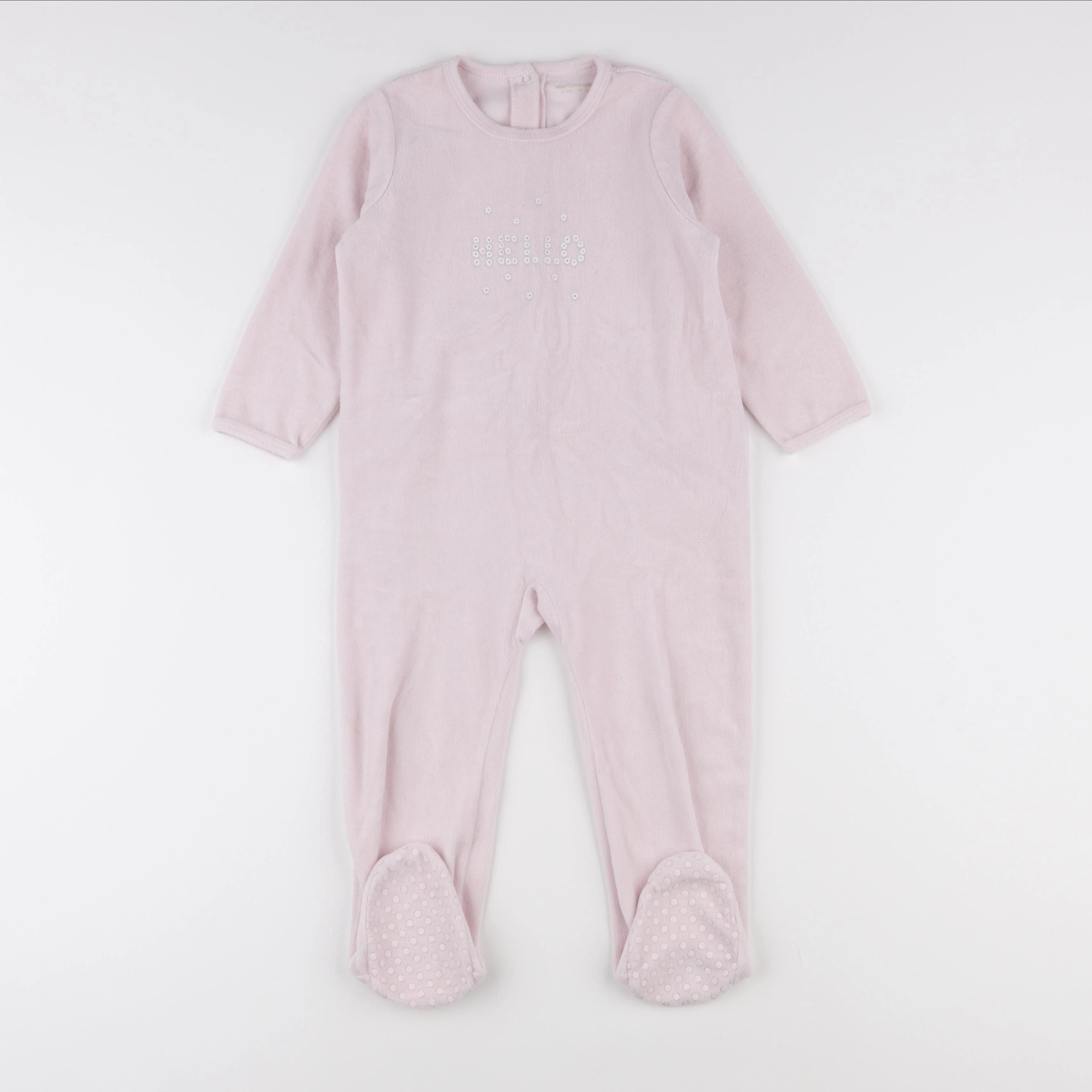 Vertbaudet - pyjama velours rose - 3 ans