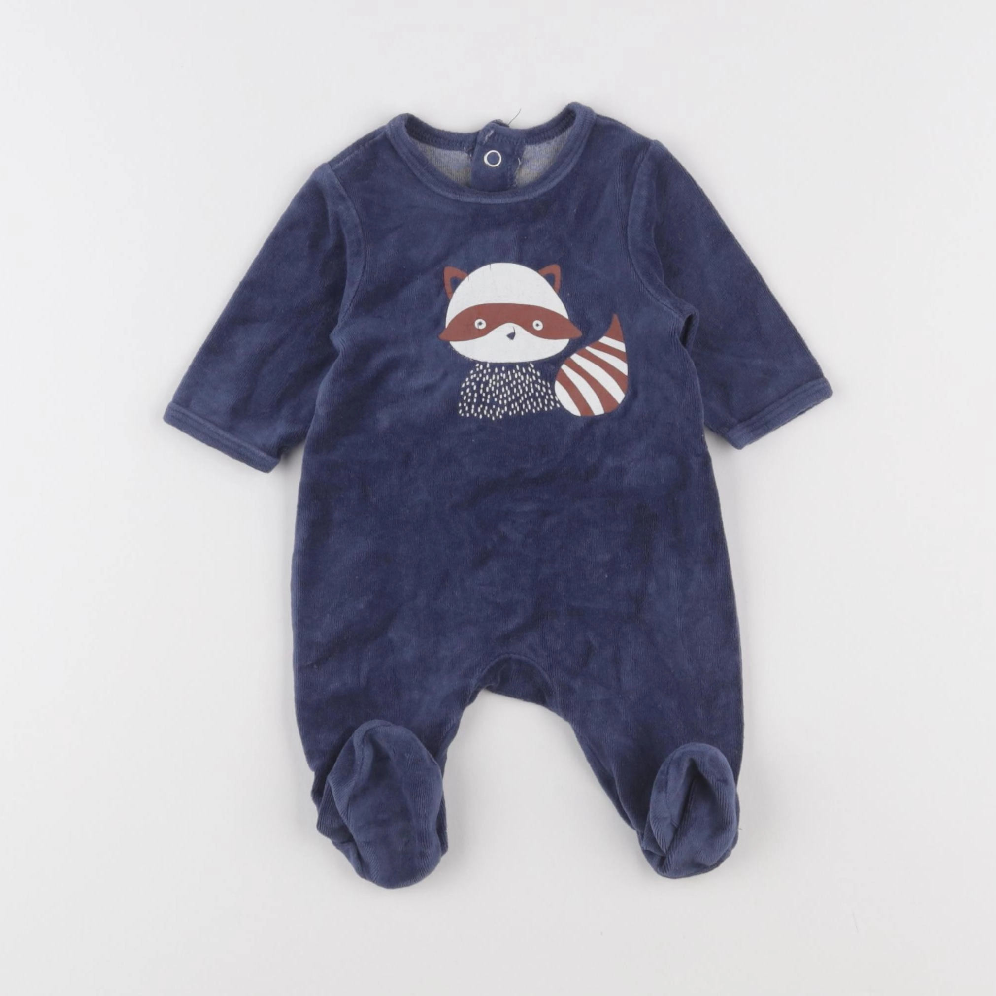 La Redoute - pyjama velours bleu - 0 mois