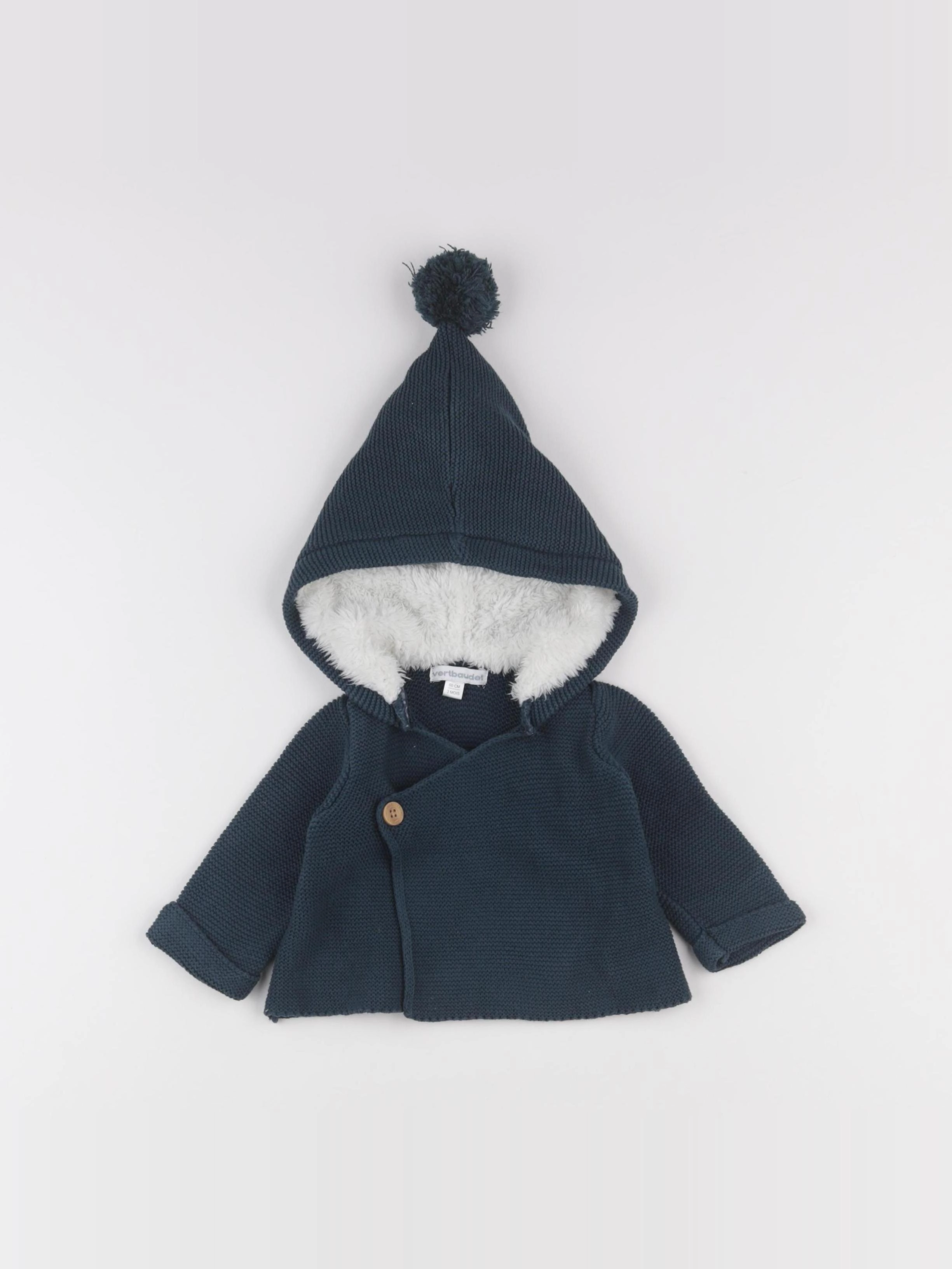 Vertbaudet - veste vert - 3 mois