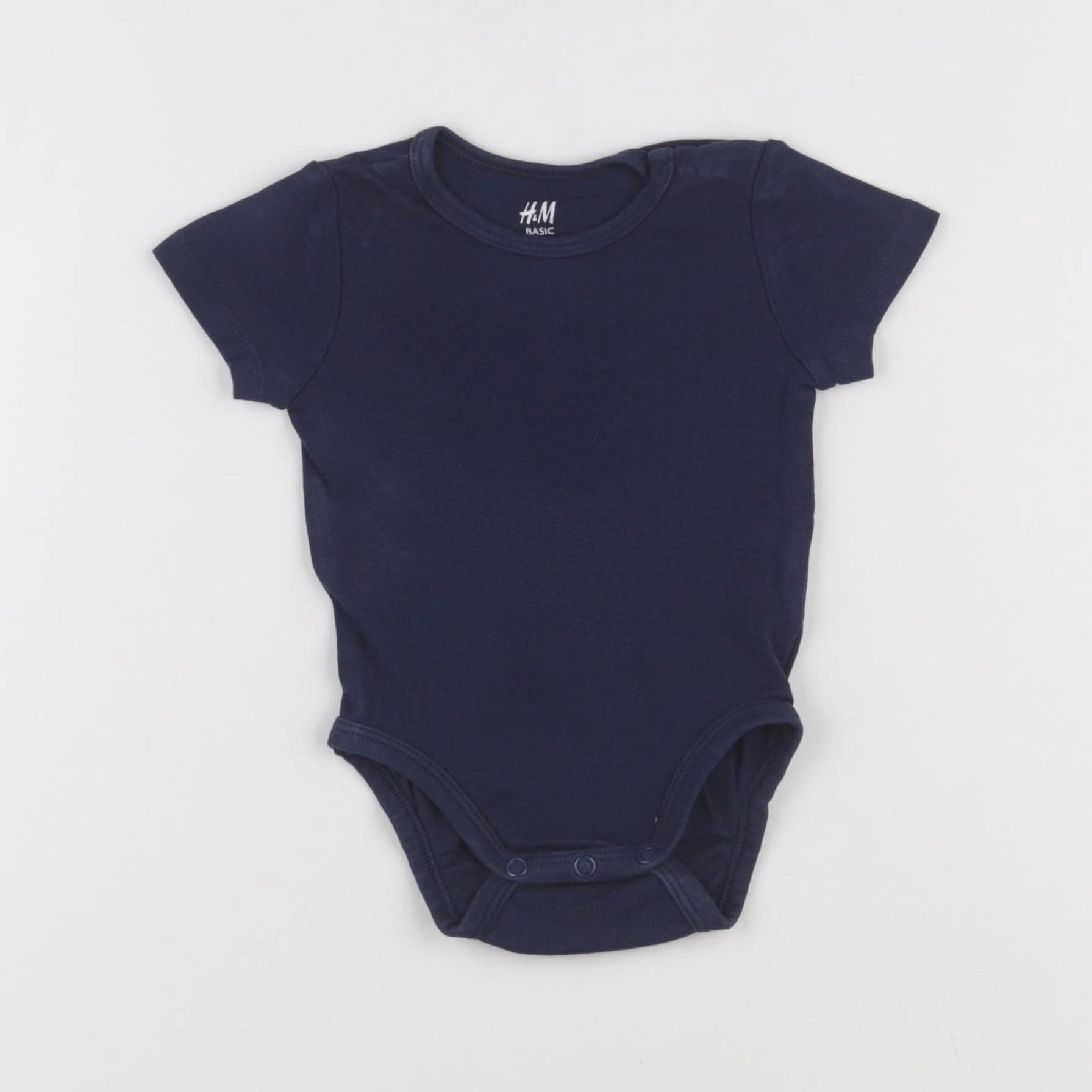H&M - body bleu - 1/3 mois