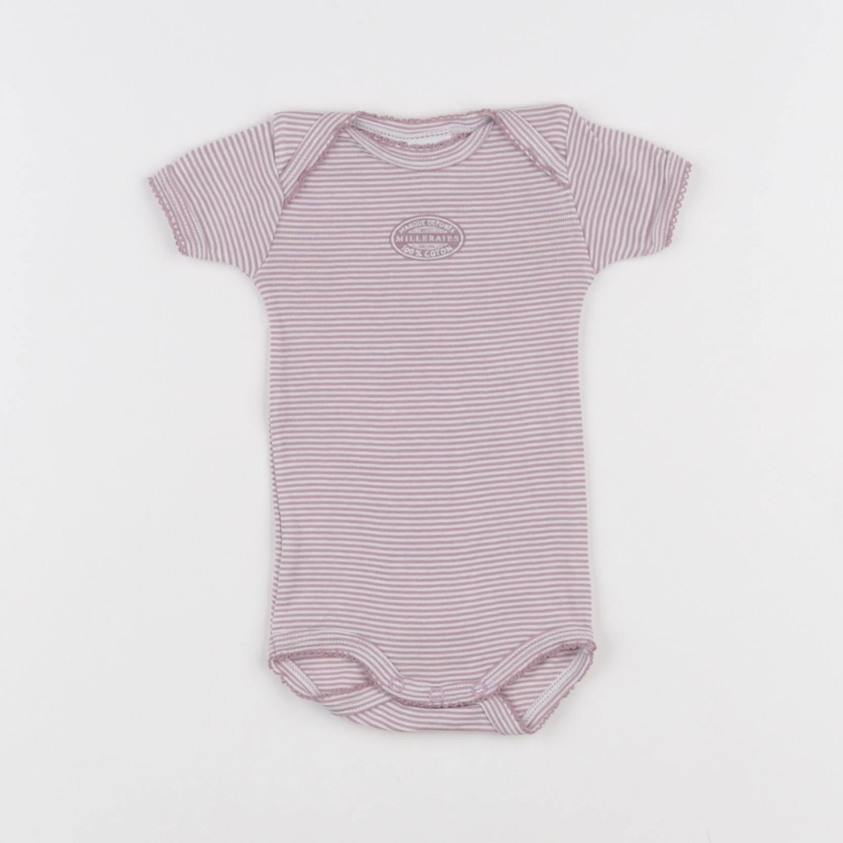 Petit Bateau - body violet - 1 mois