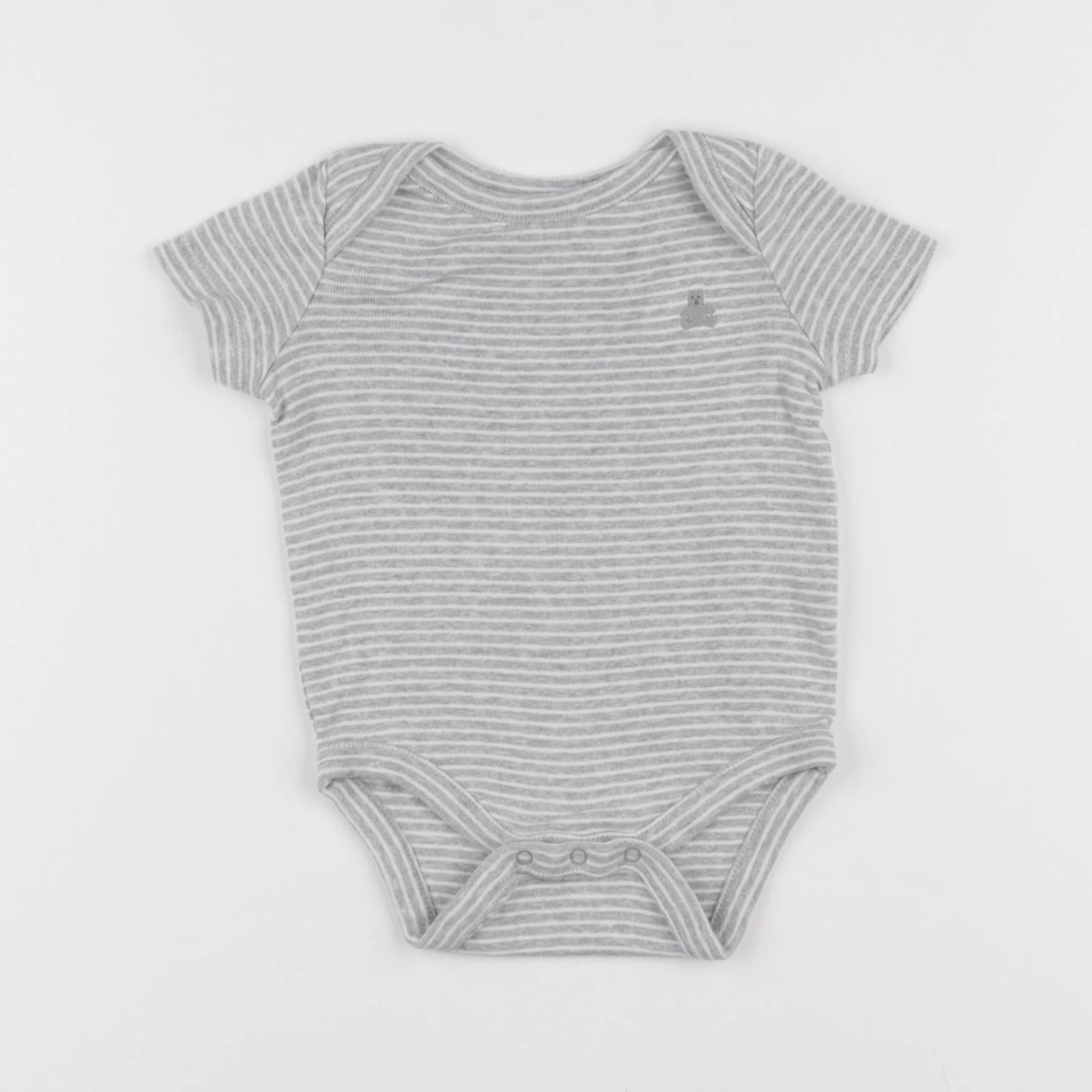 GAP - body gris - 0/3 mois