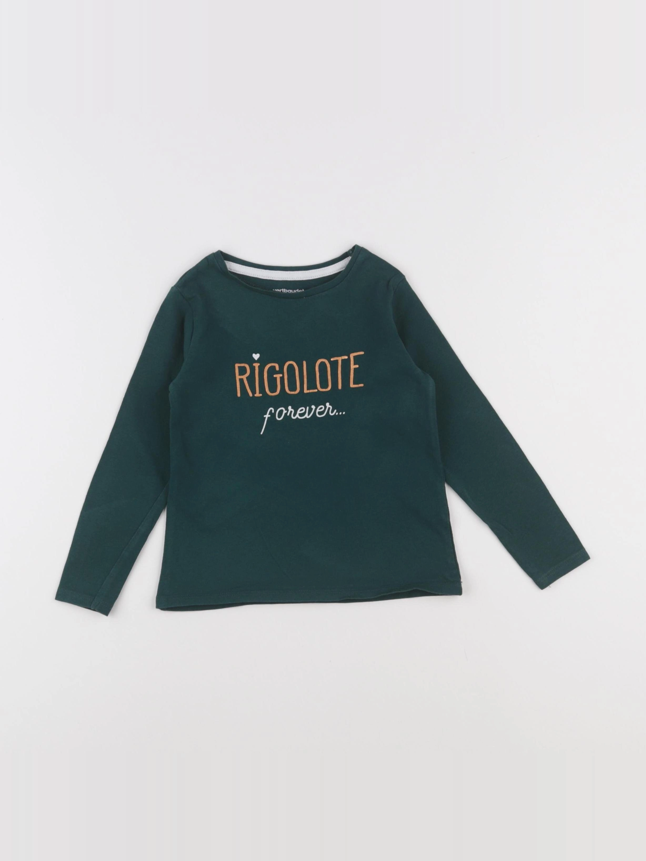 Vertbaudet - tee-shirt vert - 3 ans