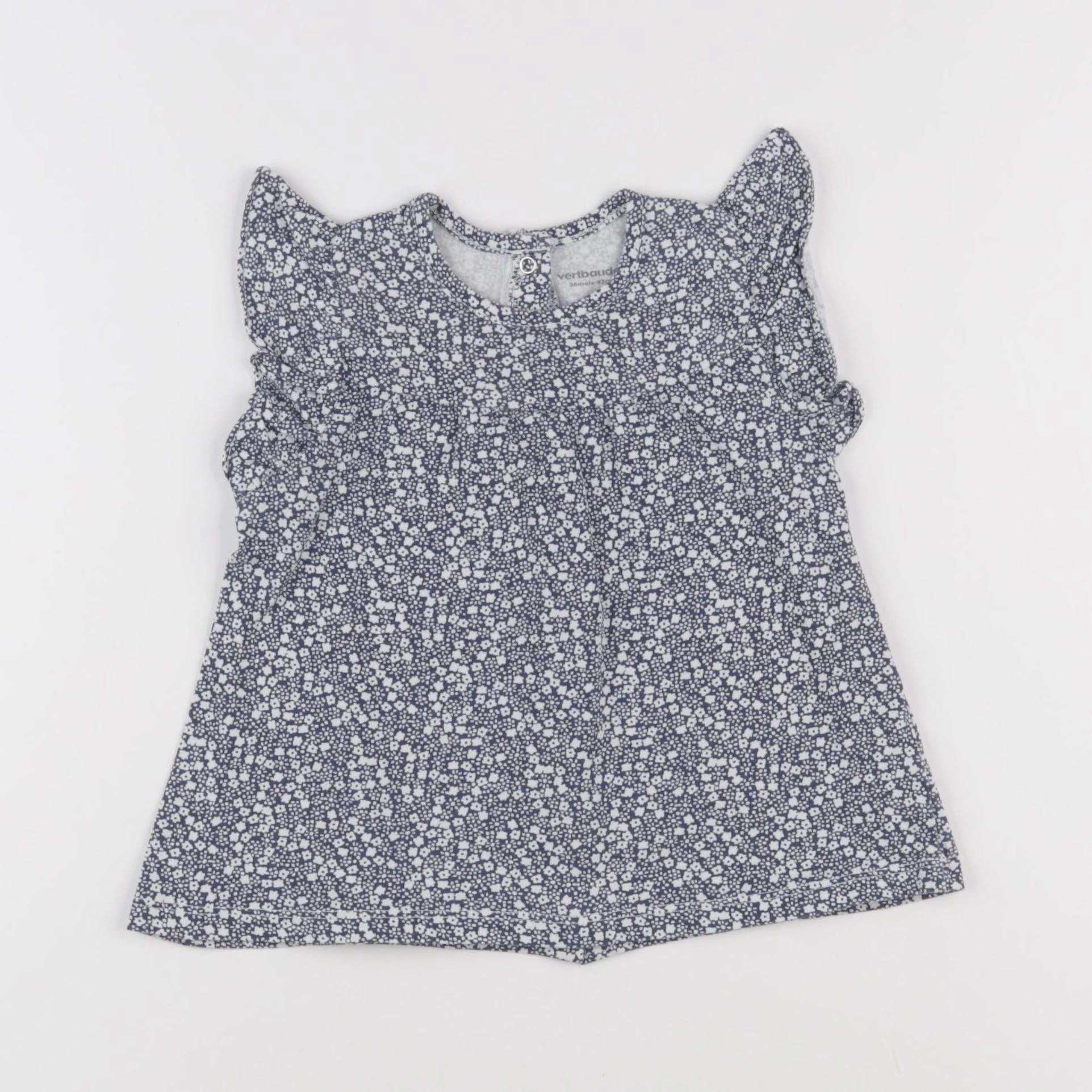 Vertbaudet - tee-shirt bleu - 36 mois