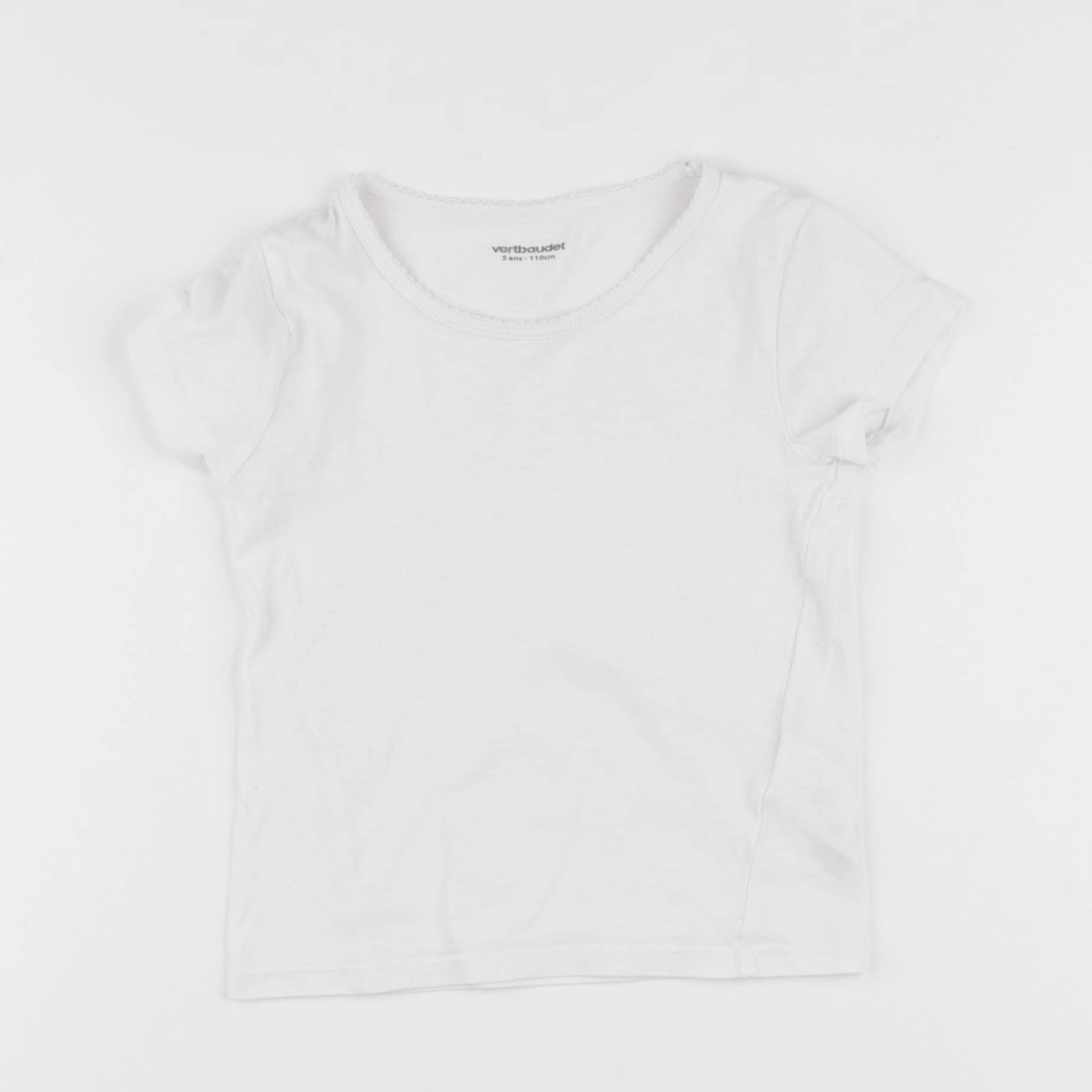 Vertbaudet - maillot de corps blanc - 5 ans
