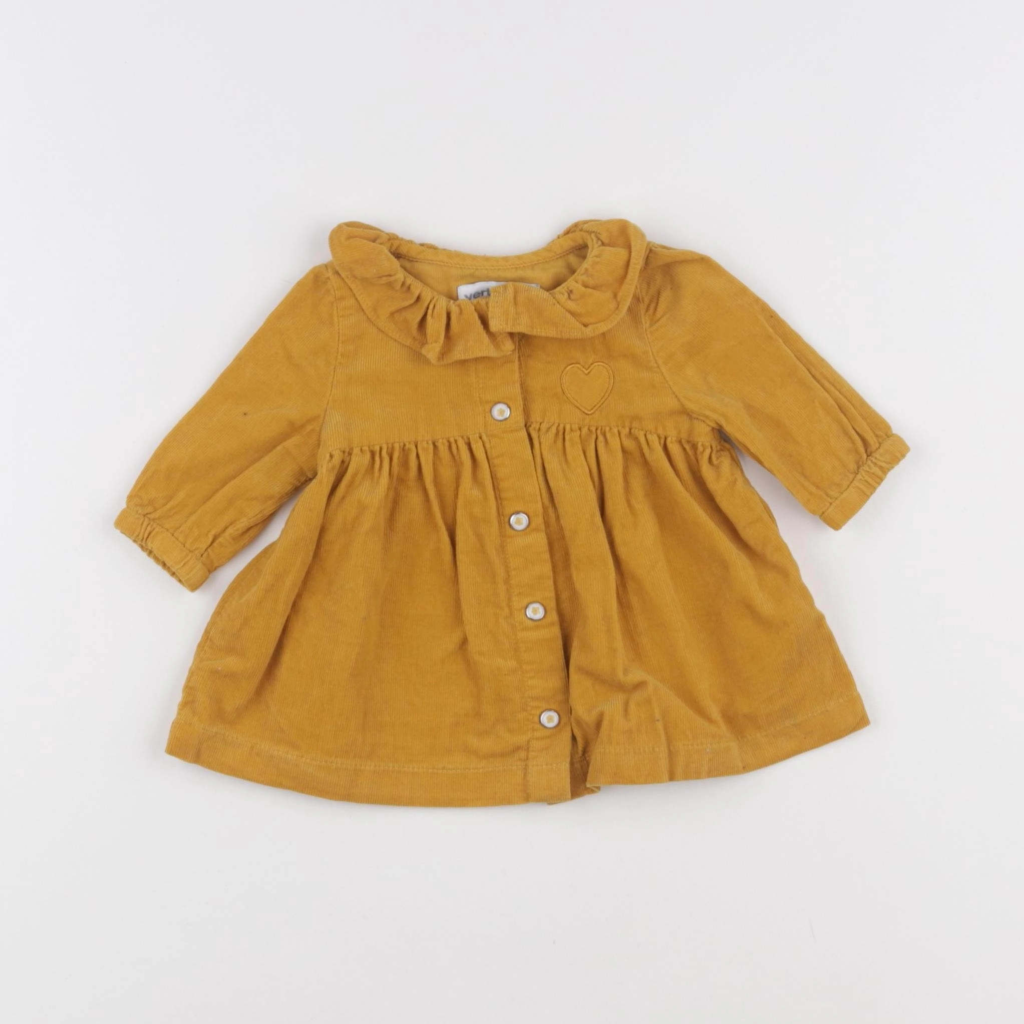 Vertbaudet - robe jaune - 1 mois