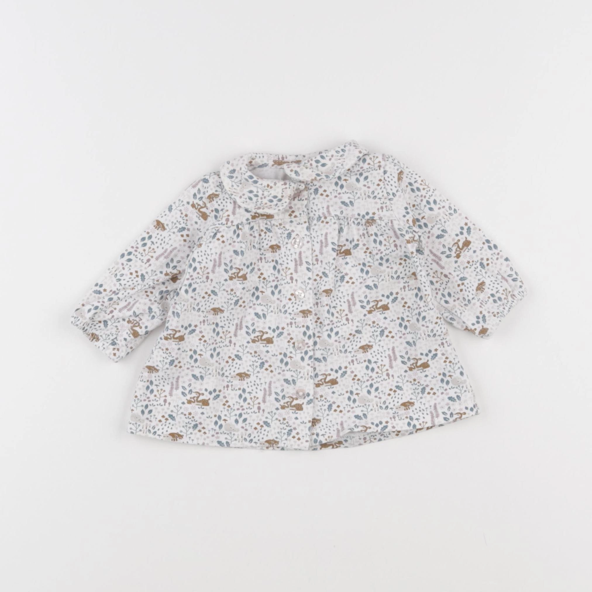 Vertbaudet - chemise multicolore - 1 mois