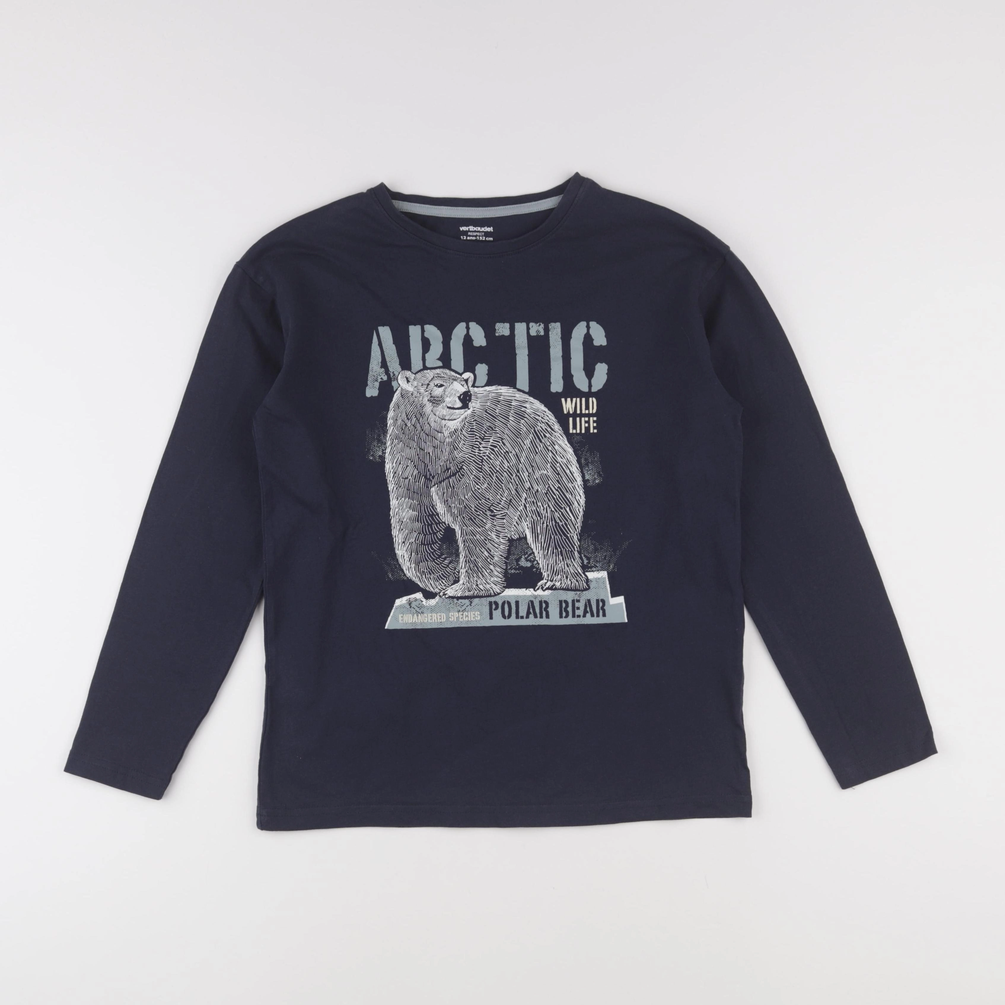 Vertbaudet - tee-shirt bleu - 12 ans