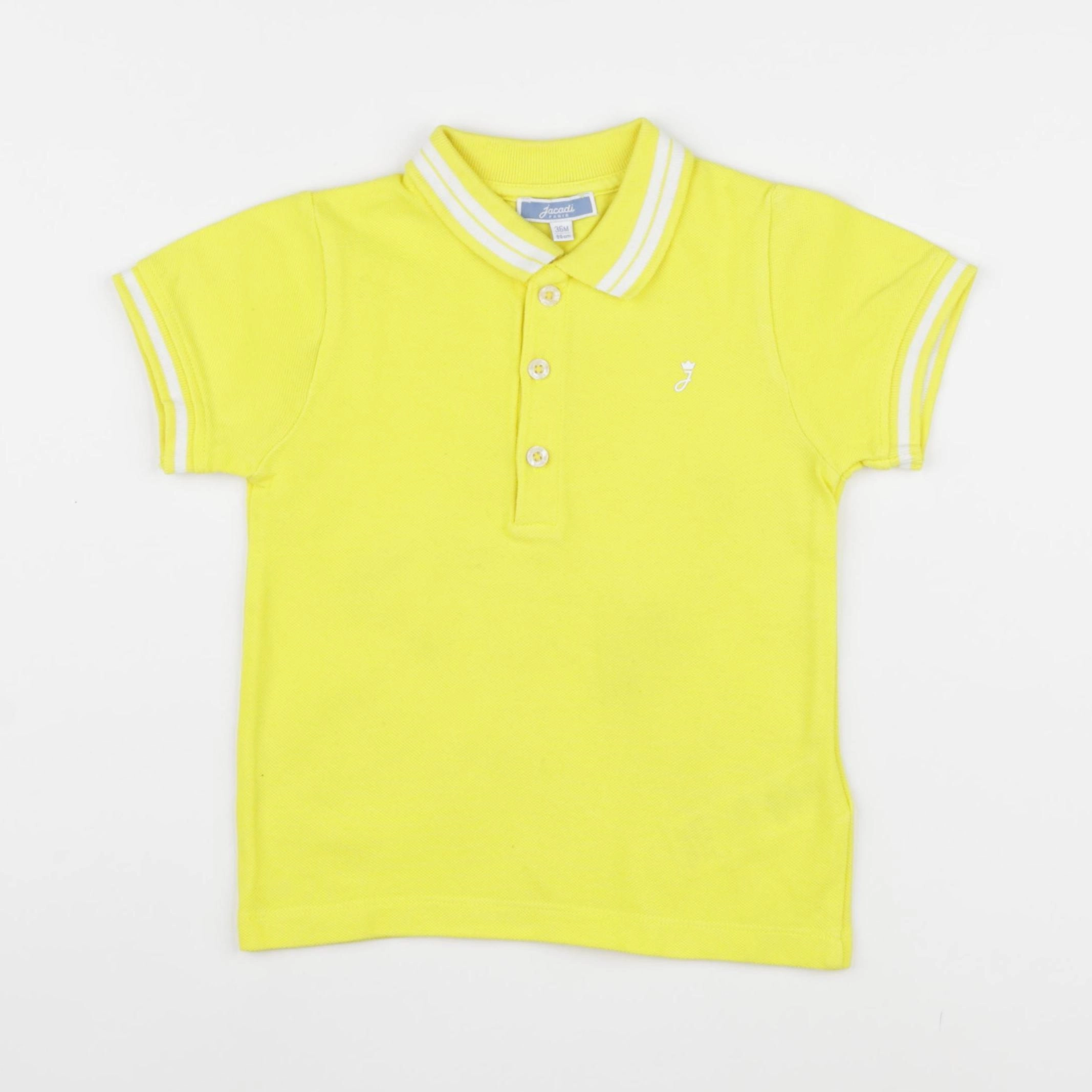 Jacadi - polo jaune fluo - 36 mois