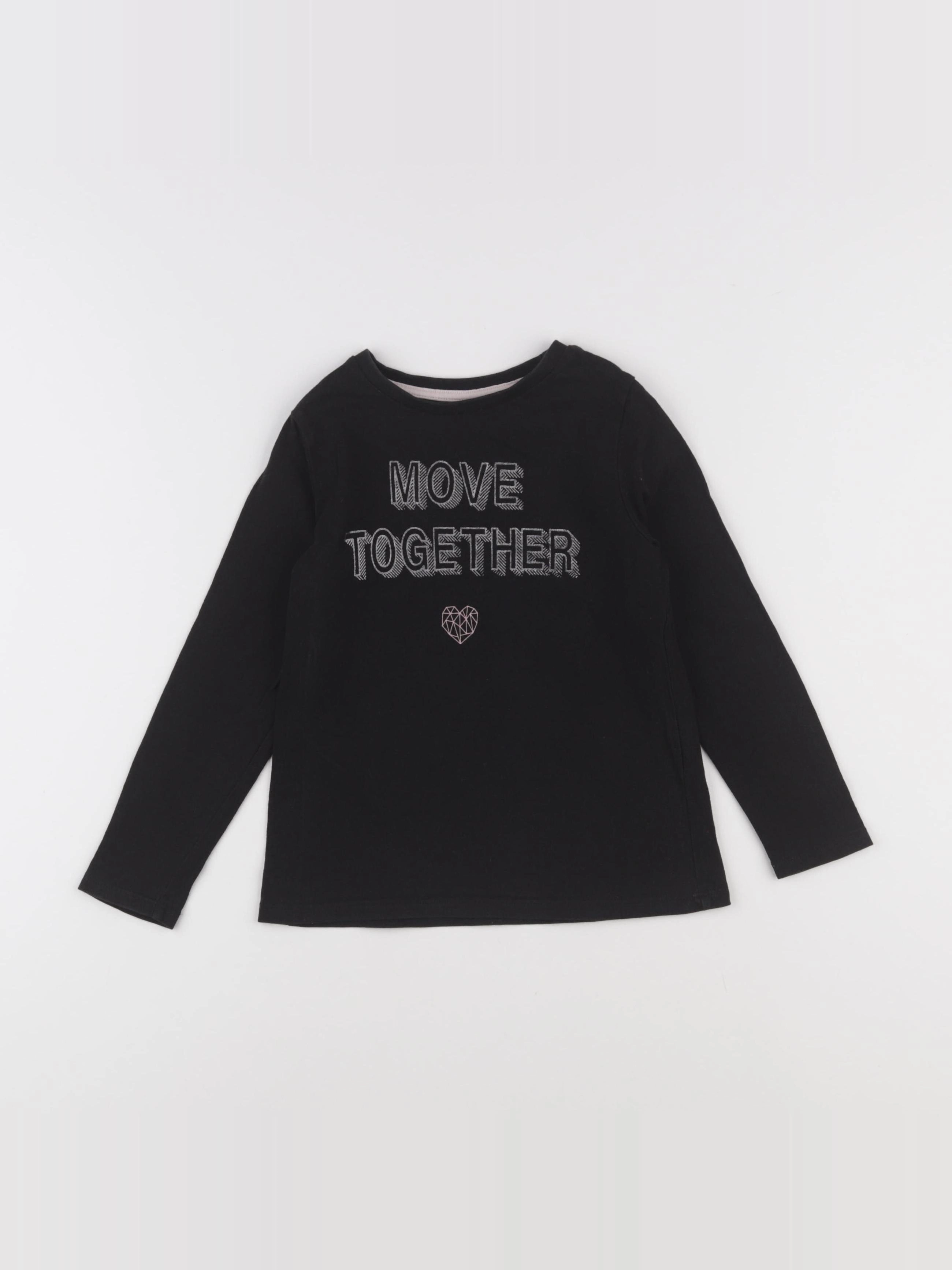 Vertbaudet - tee-shirt noir - 5 ans