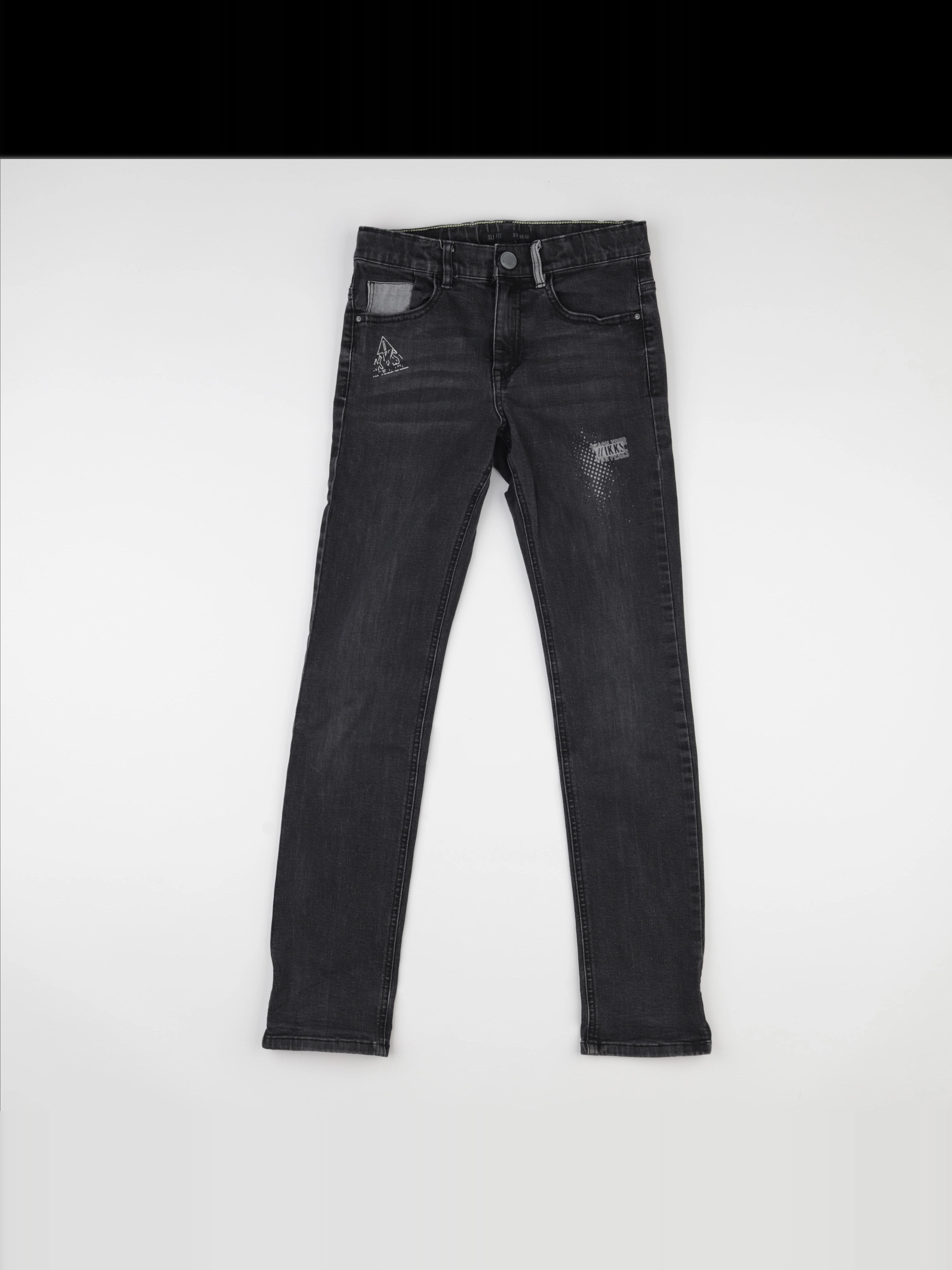 IKKS - jean gris - 12 ans