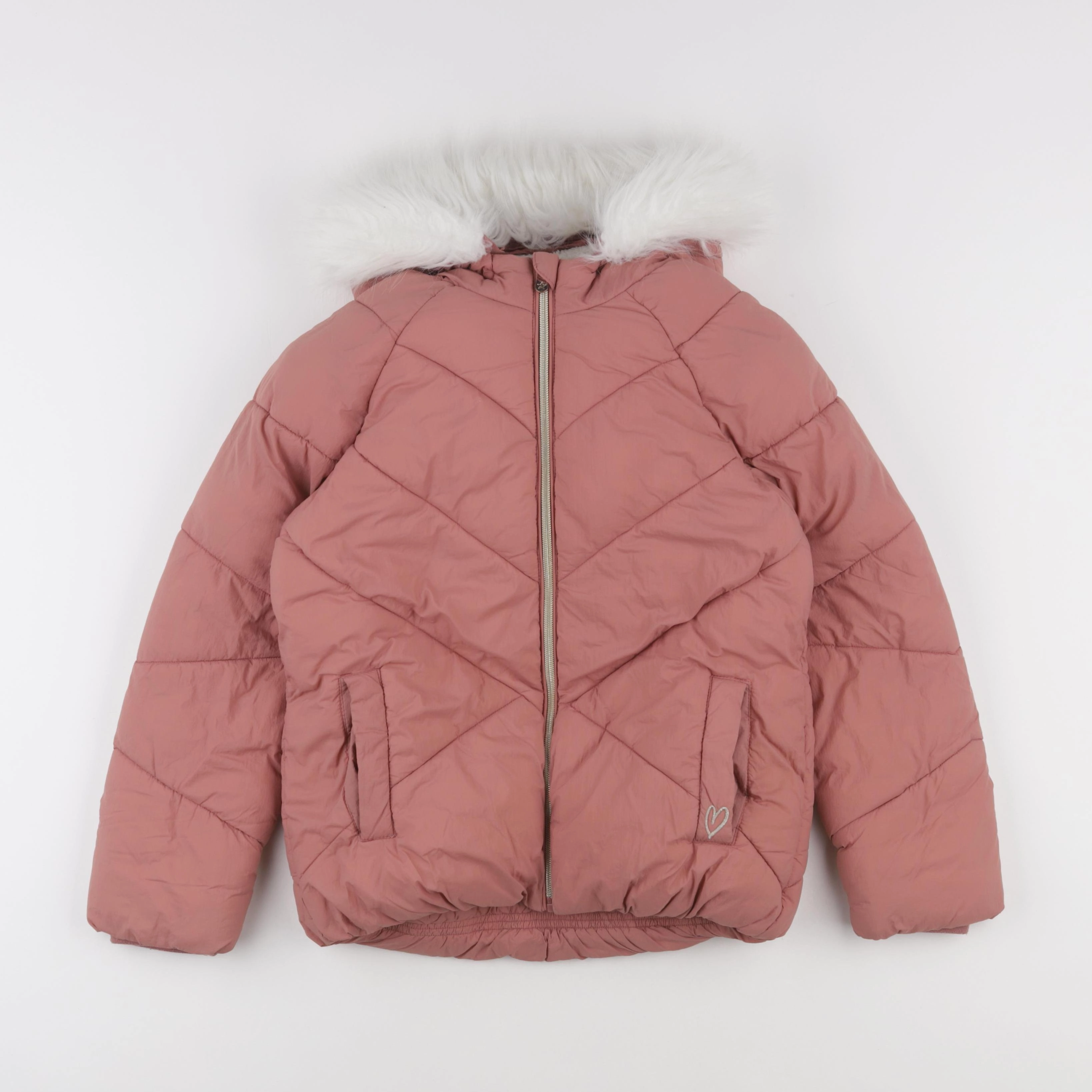 Vertbaudet - doudoune rose - 10 ans