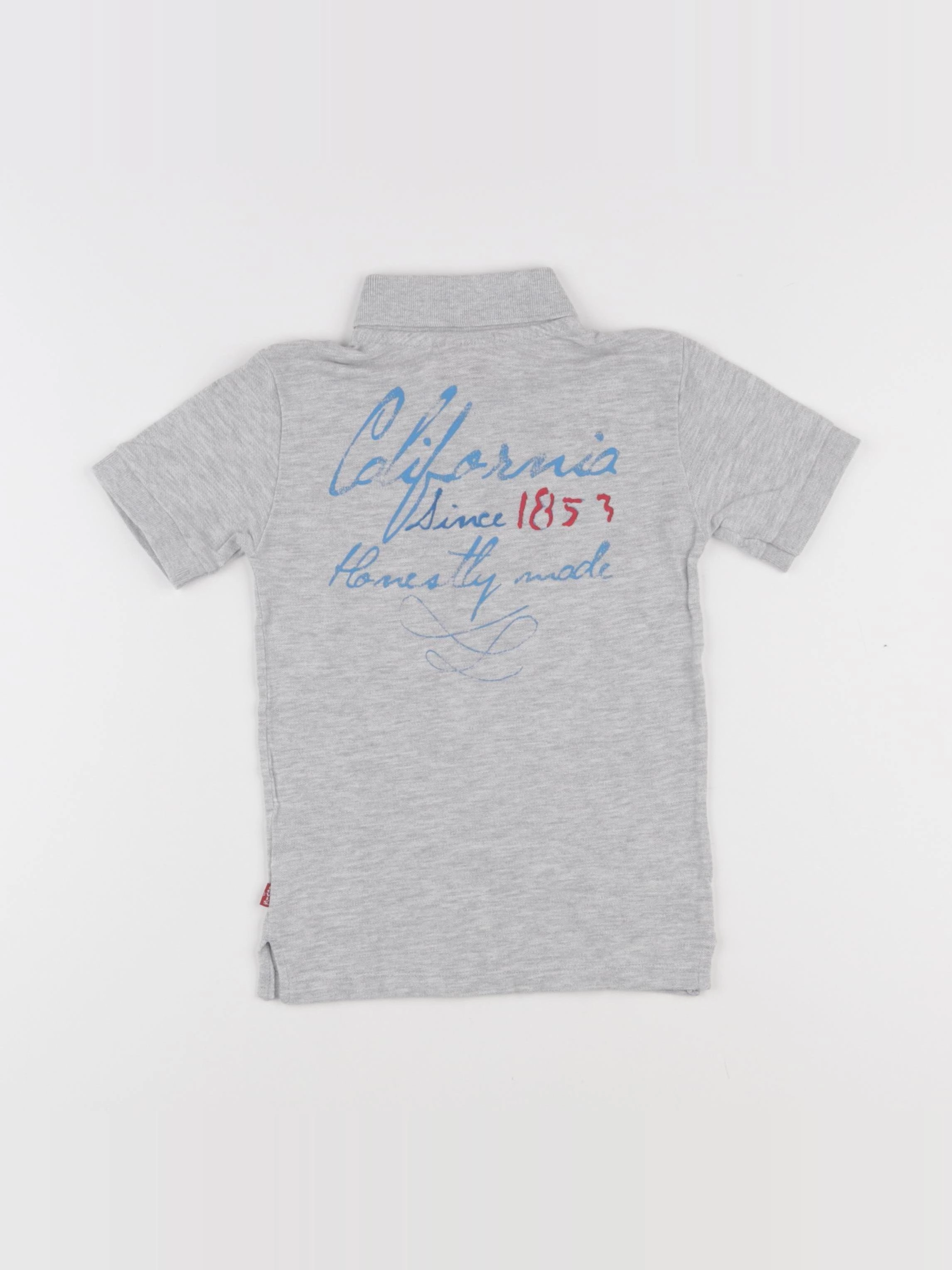 Levi's - polo imprimé au dos gris - 4 ans
