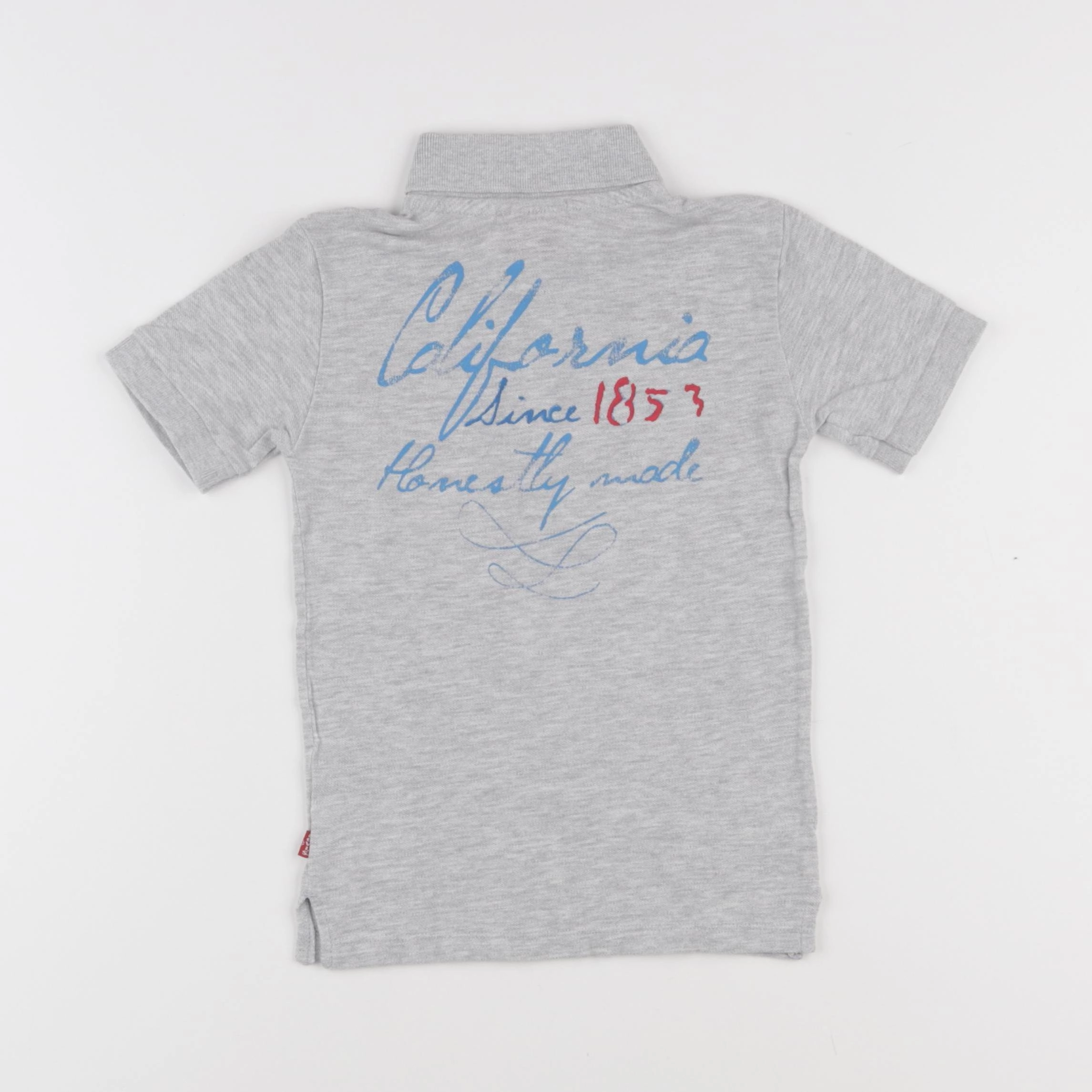 Levi's - polo imprimé au dos gris - 4 ans