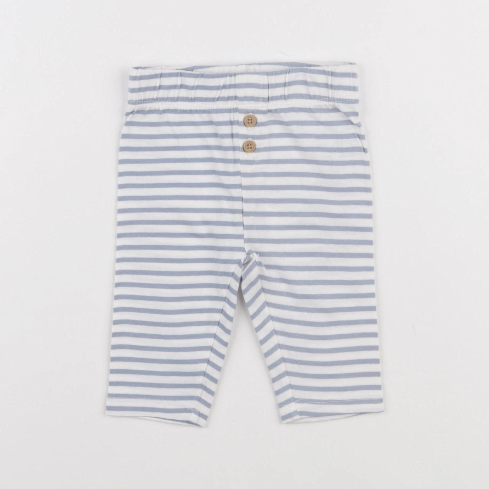 La Redoute - legging bleu, blanc - 3 mois