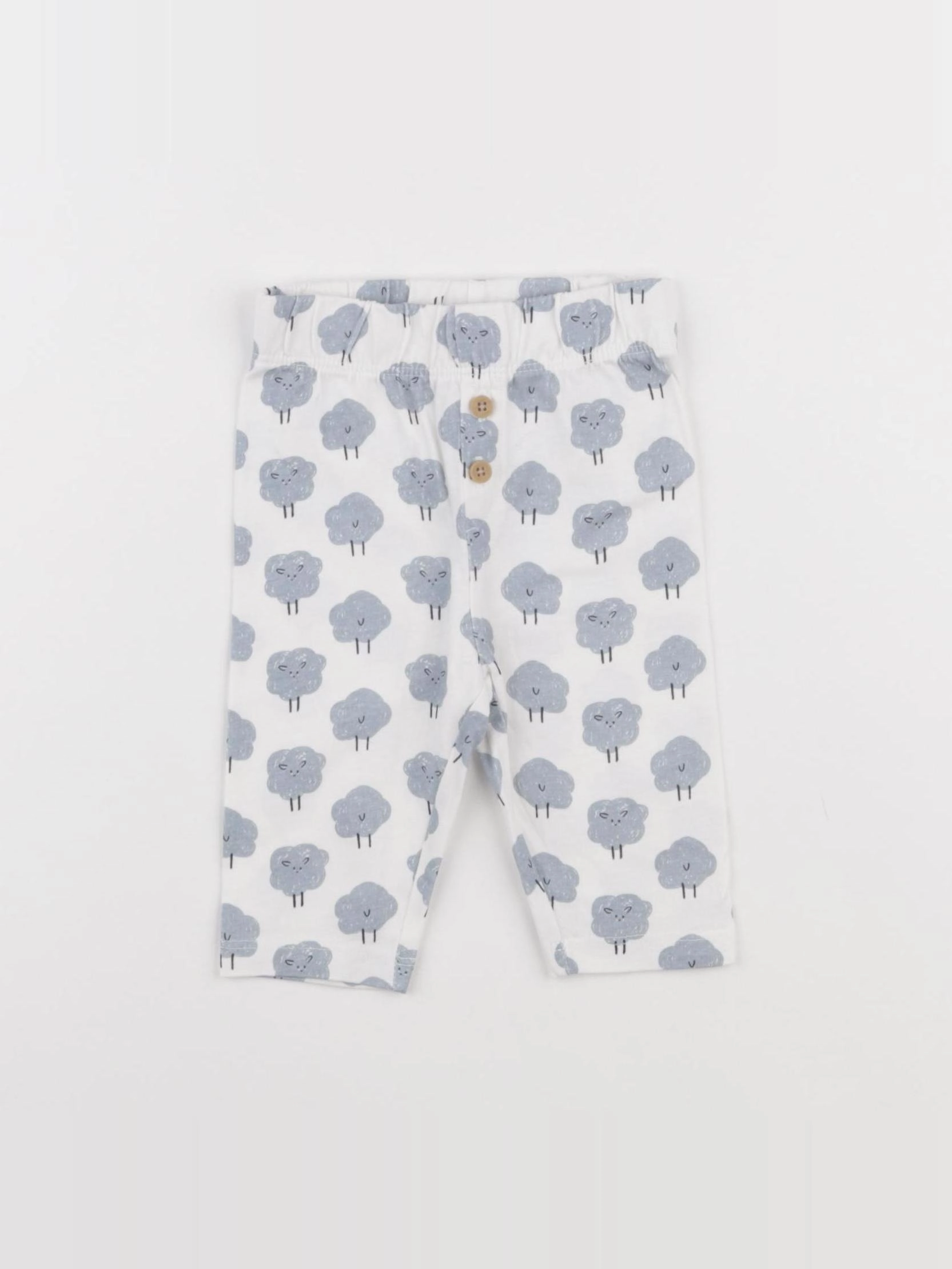 La Redoute - legging bleu, blanc - 3 mois