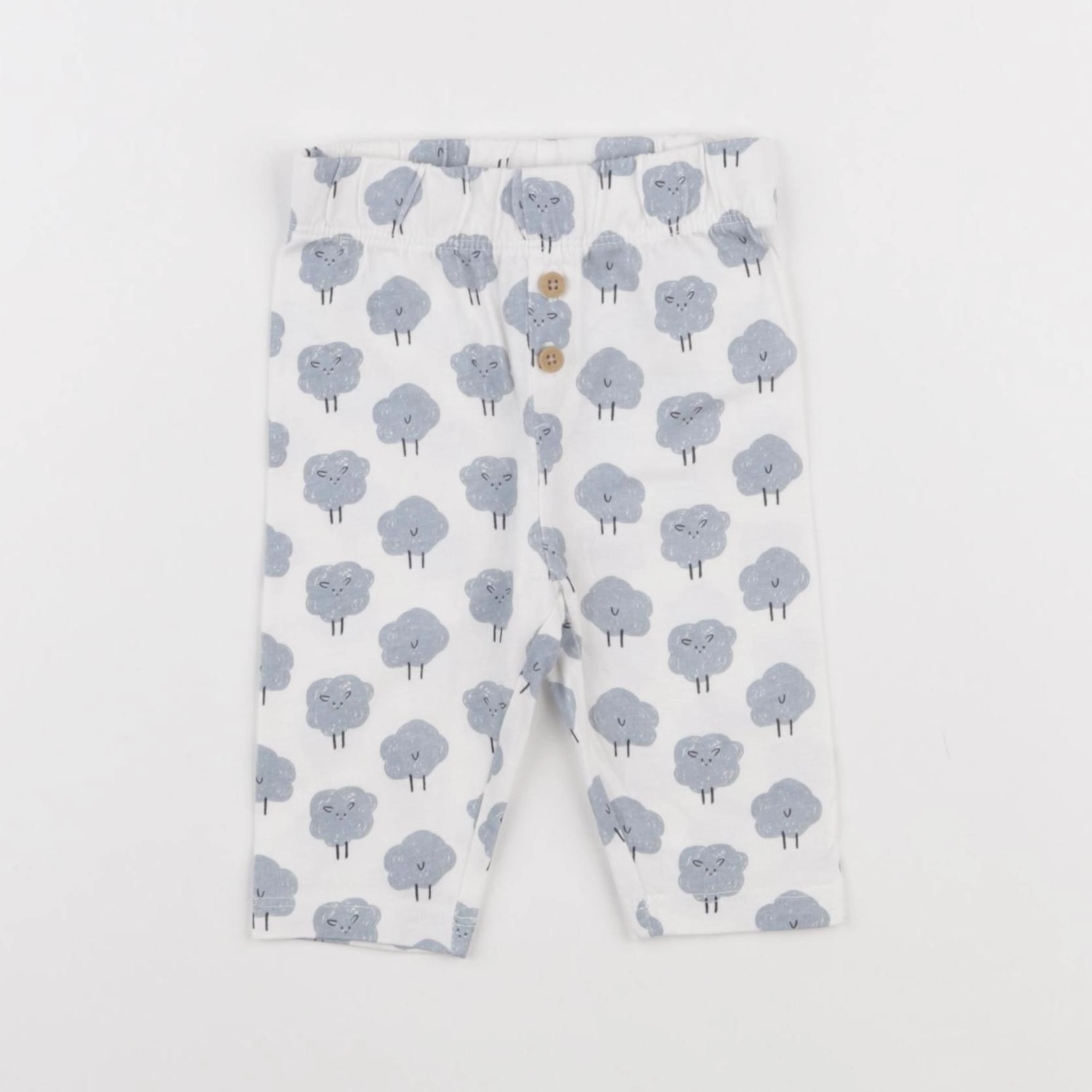 La Redoute - legging bleu, blanc - 3 mois