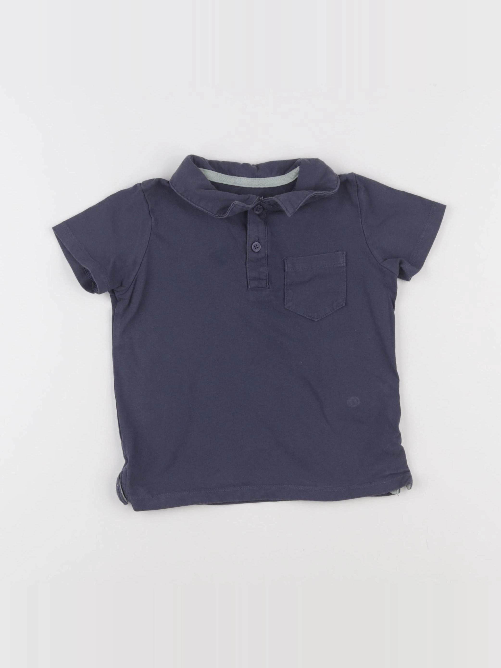 Vertbaudet - polo bleu - 3 ans