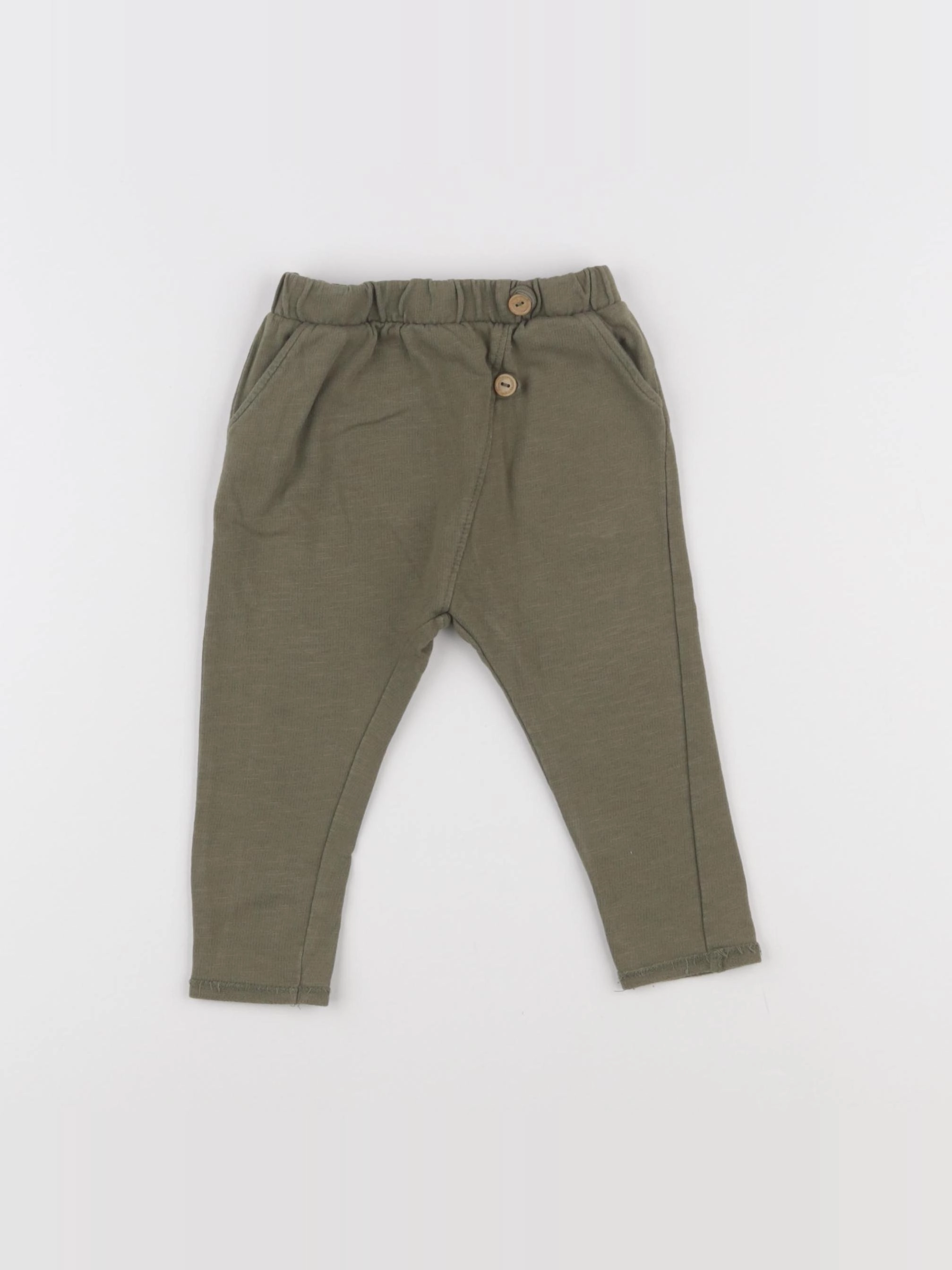 Vertbaudet - pantalon vert - 6 mois