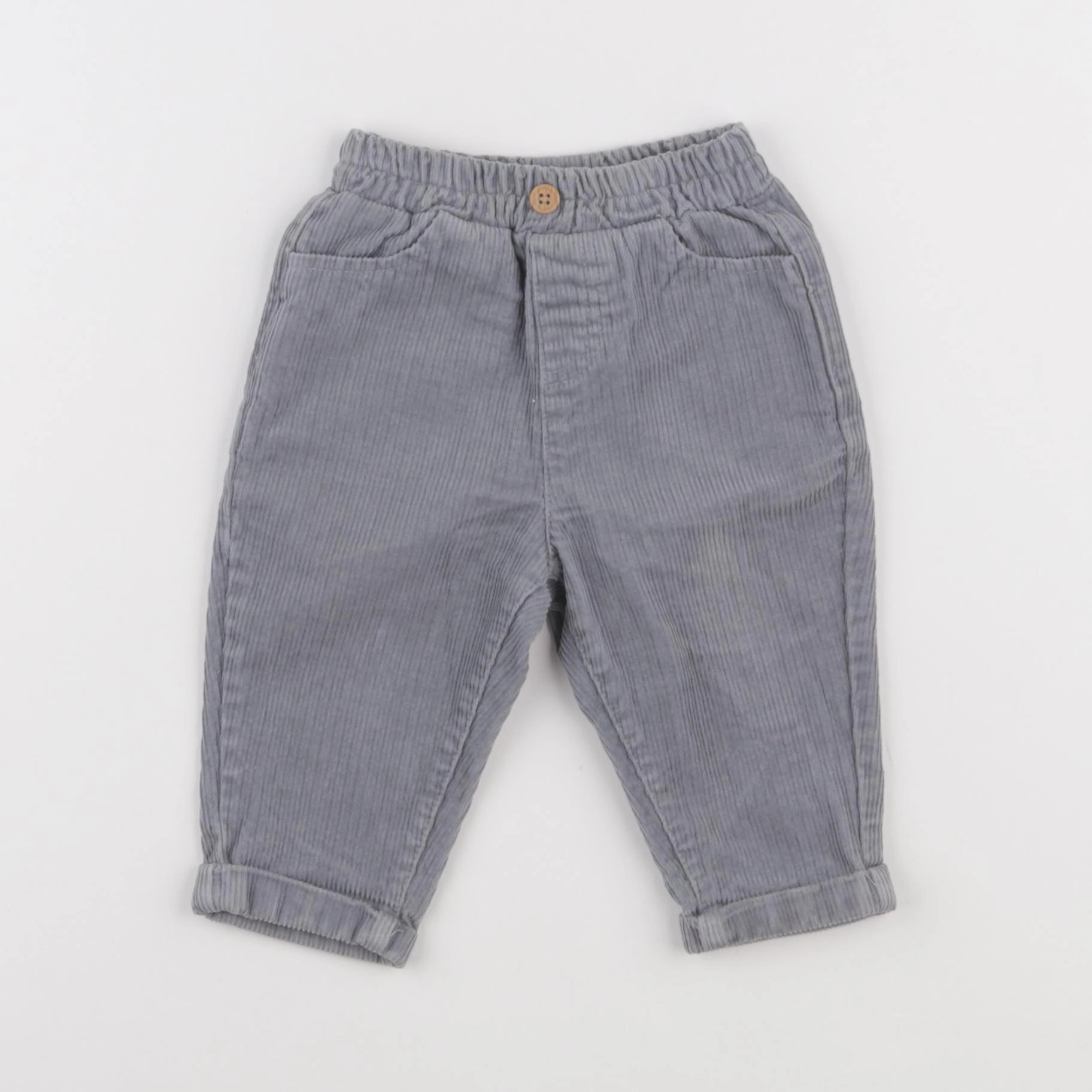 Vertbaudet - pantalon gris - 6 mois