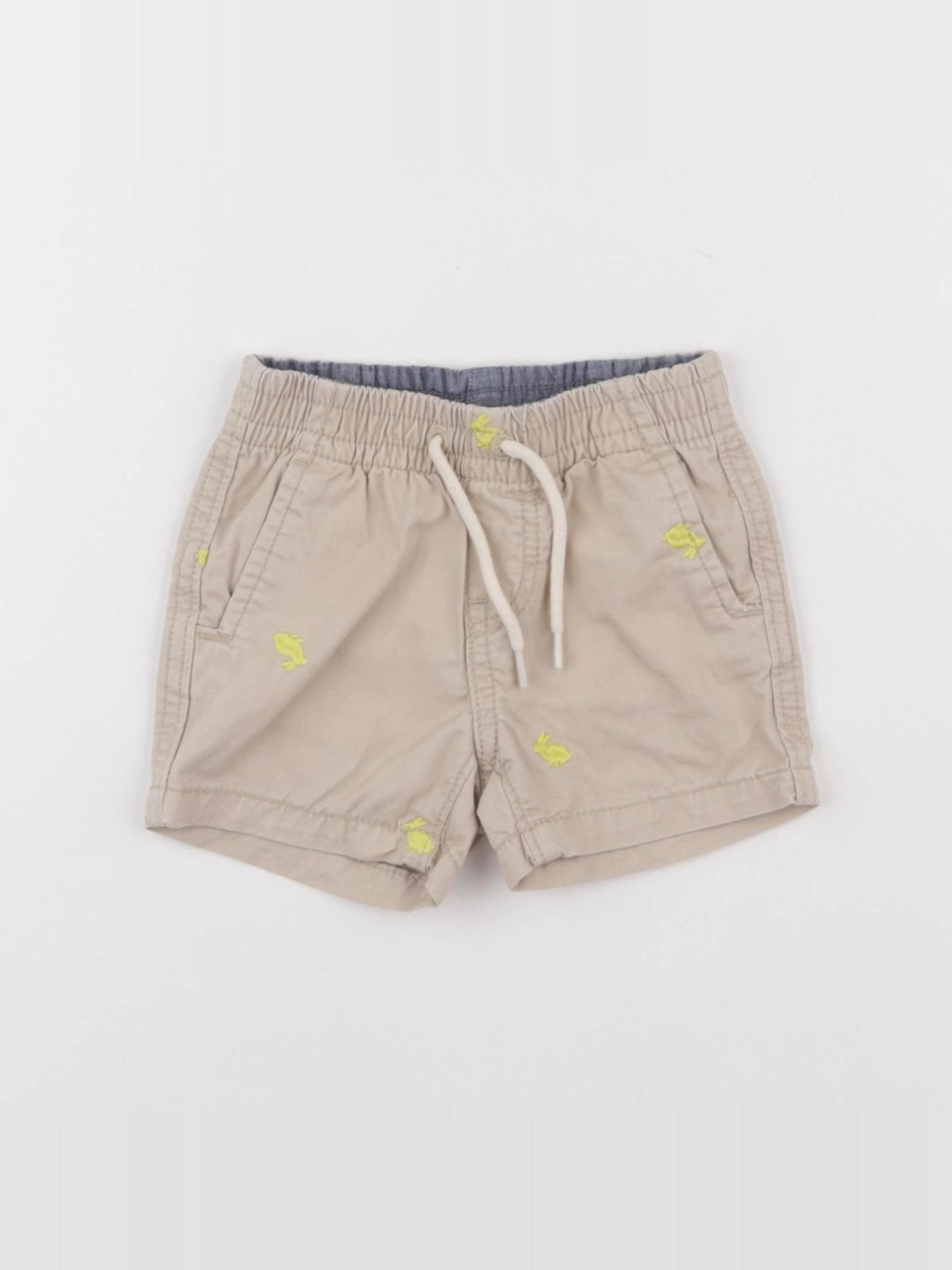 GAP - short beige - 3/6 mois