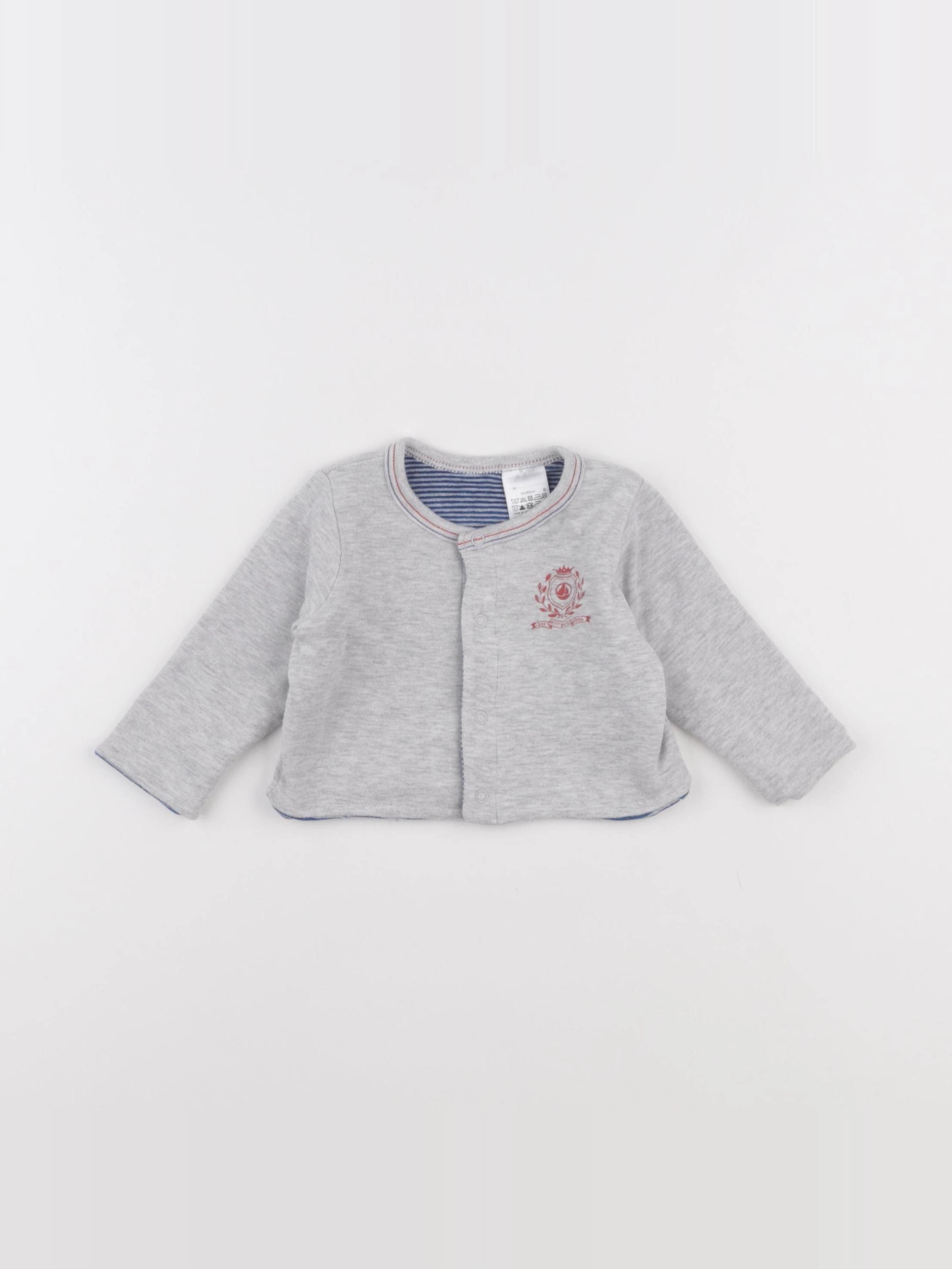 Petit Bateau - sweat multicolore - 3 mois