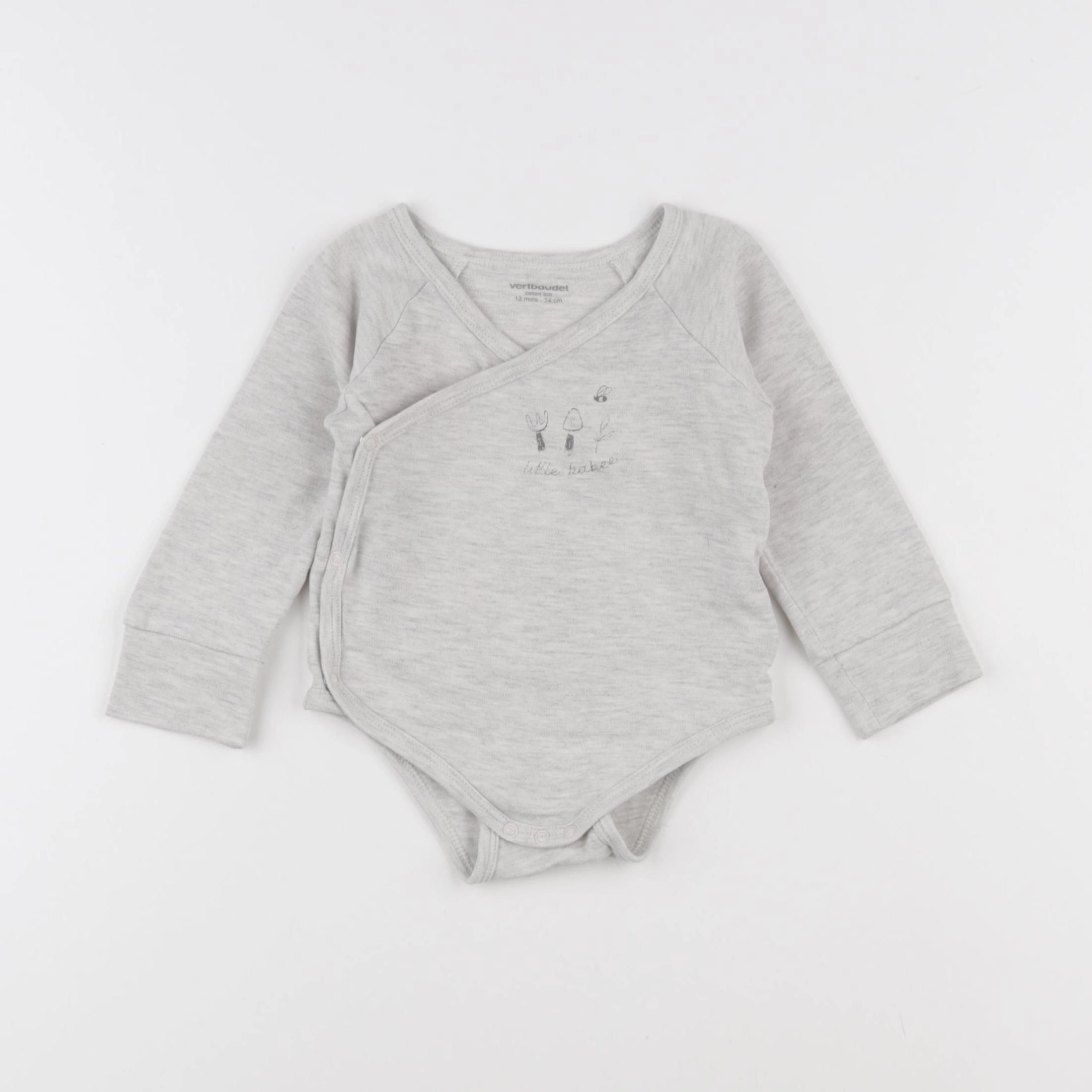 Vertbaudet - body beige - 12 mois