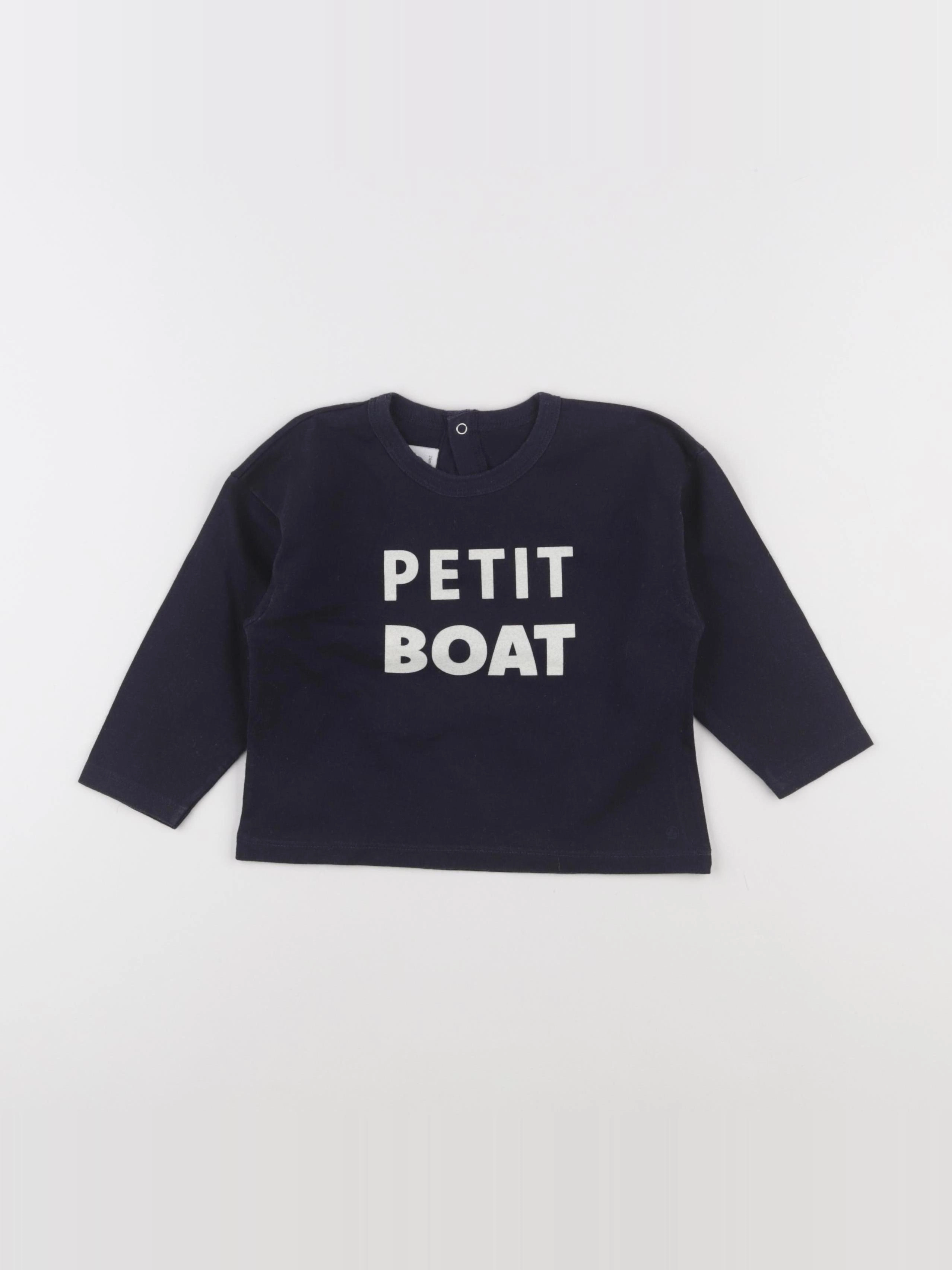 Petit Bateau - tee-shirt bleu - 24 mois