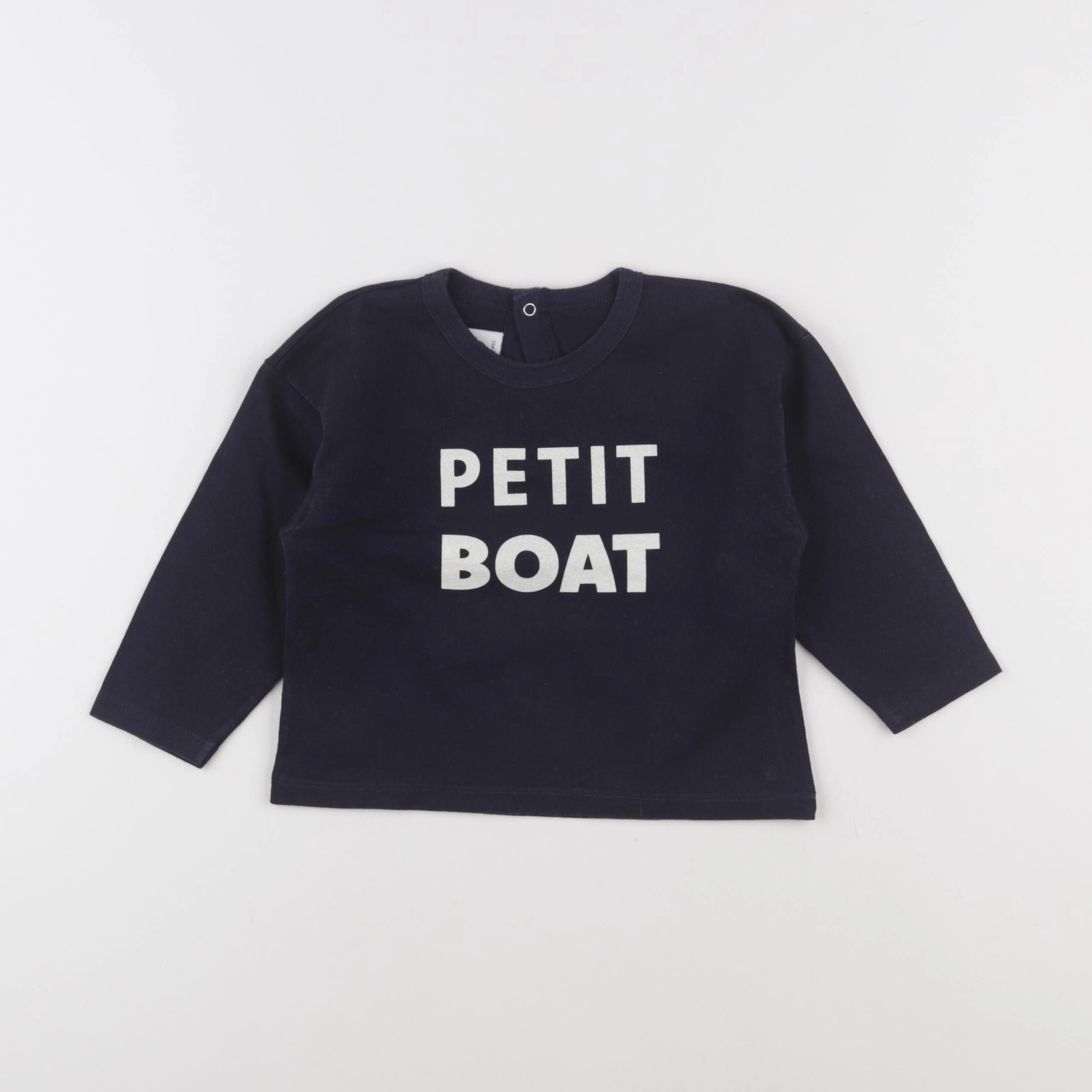 Petit Bateau - tee-shirt bleu - 24 mois