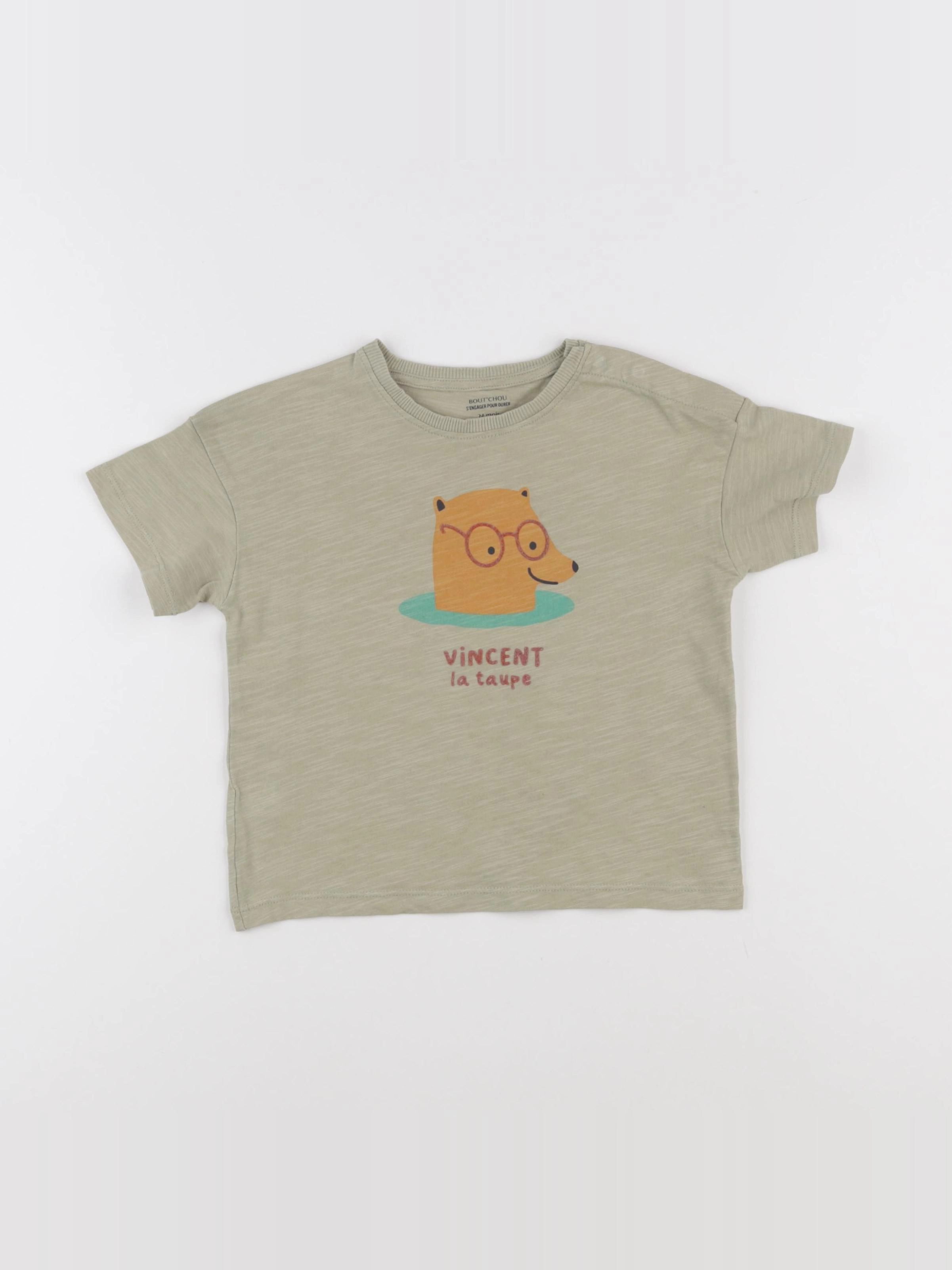 Boutchou - tee-shirt vert - 24 mois