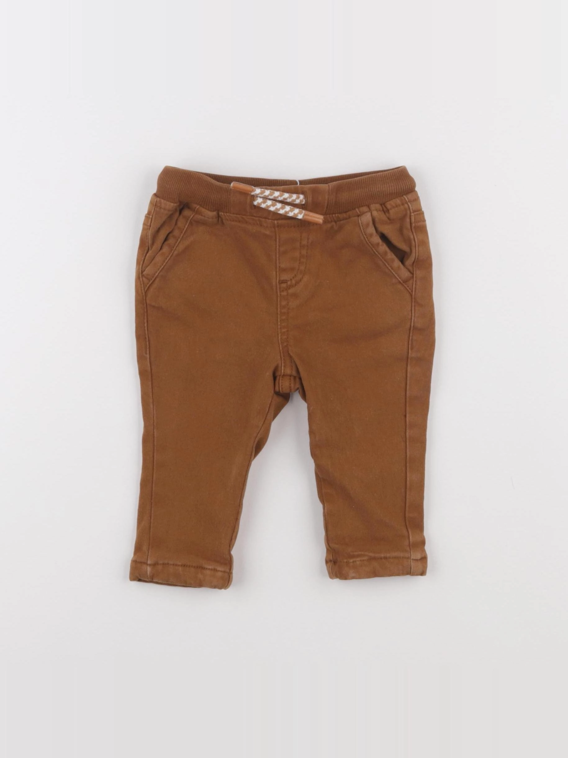 Vertbaudet - pantalon marron - 6 mois